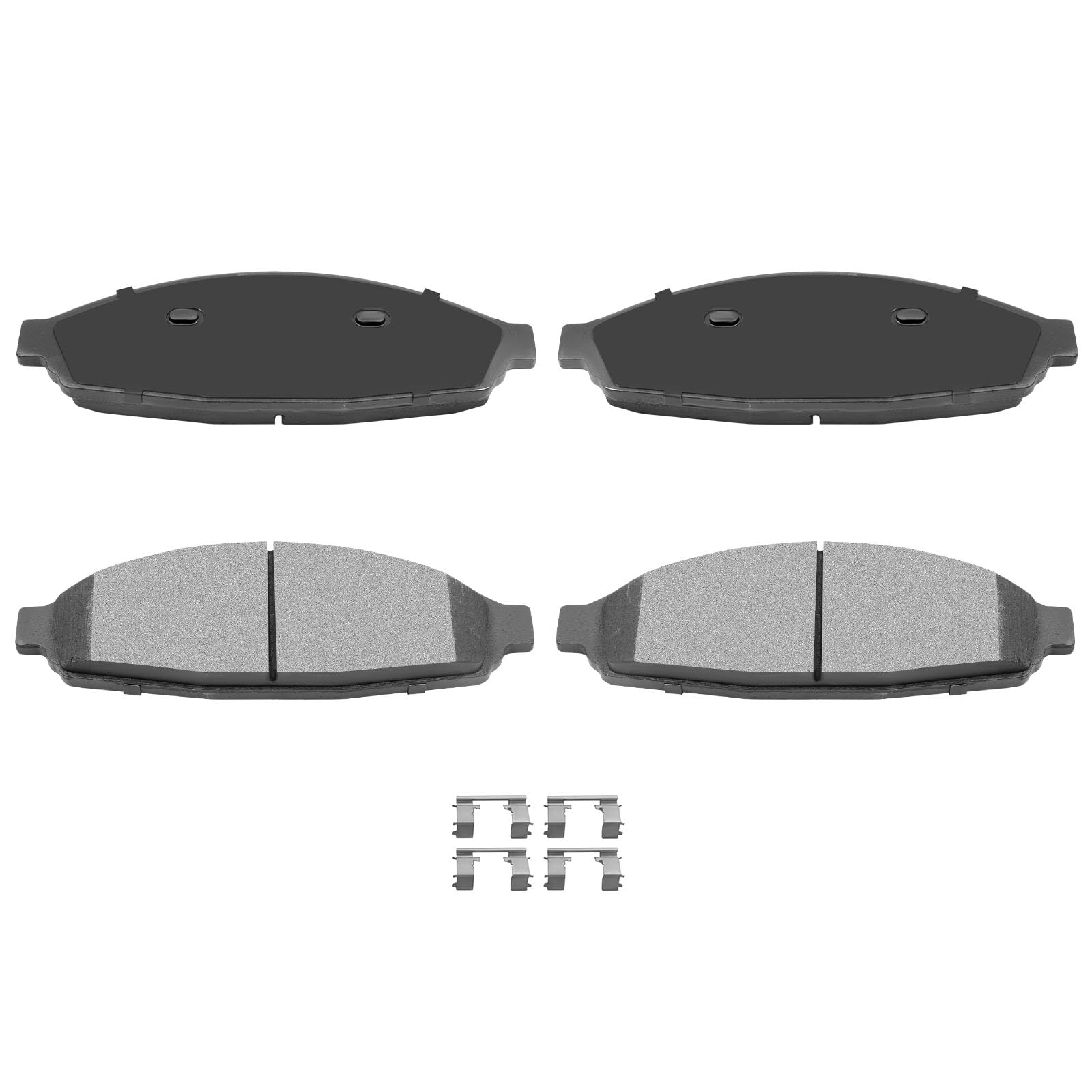 Automuto 4Pcs Front Semi-Metallic Disc Brake Pads Set D931 For Ford For Crown Victoria 2003-2011,For Lincoln Town Car 2003-2011,