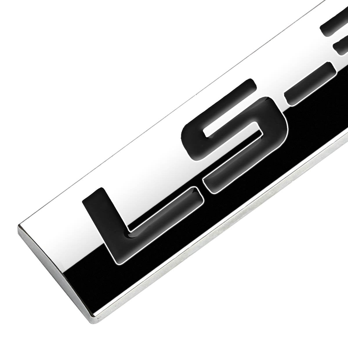 Auto Dynasty Chrome Finish Metal Emblem Ls3 Badge (Black Letter)
