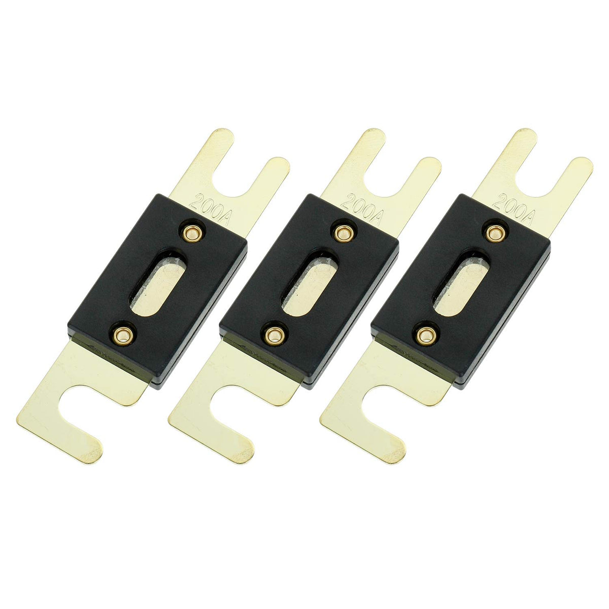 Bojack 200 Amp 32 Vdc Anl Blade Fuse For Car Audio And Video System (Pack Of 3)
