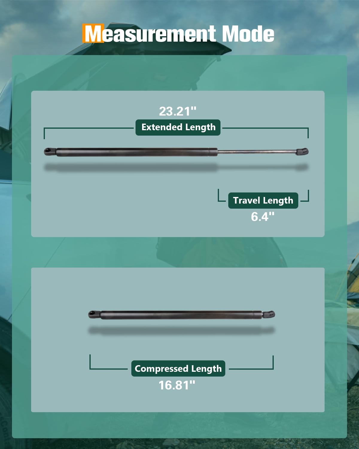 Scitoo Rear Left And Right Liftgate Lift Supports Struts Gas Springs Shocks Fit For Chevrolet Trailblazer Ext 2002-2006,For Gmc