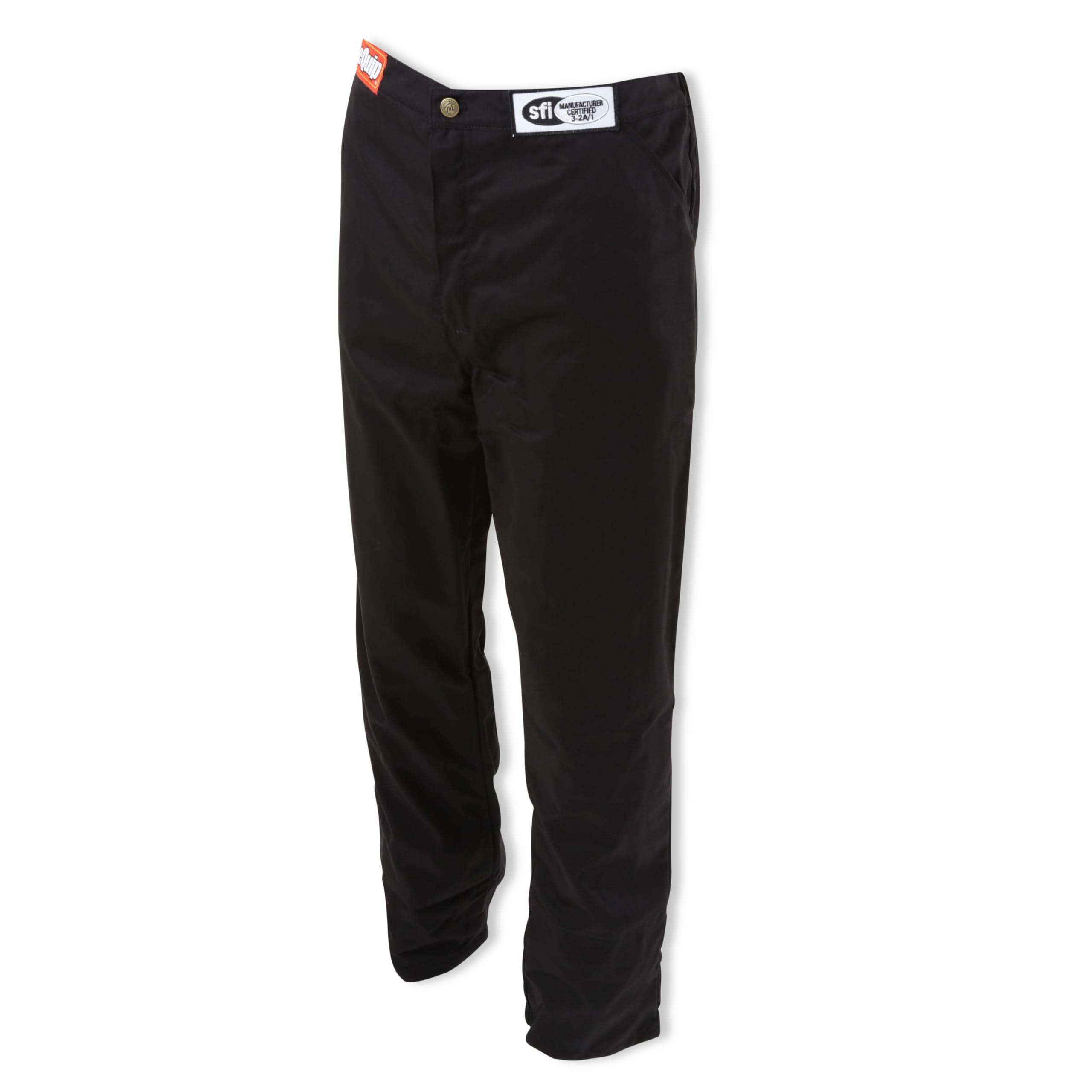 RaceQuip Racing Driver Fire Suit Pants Single Layer SFI 3.2A/ 1 Black 4X-Large 112009