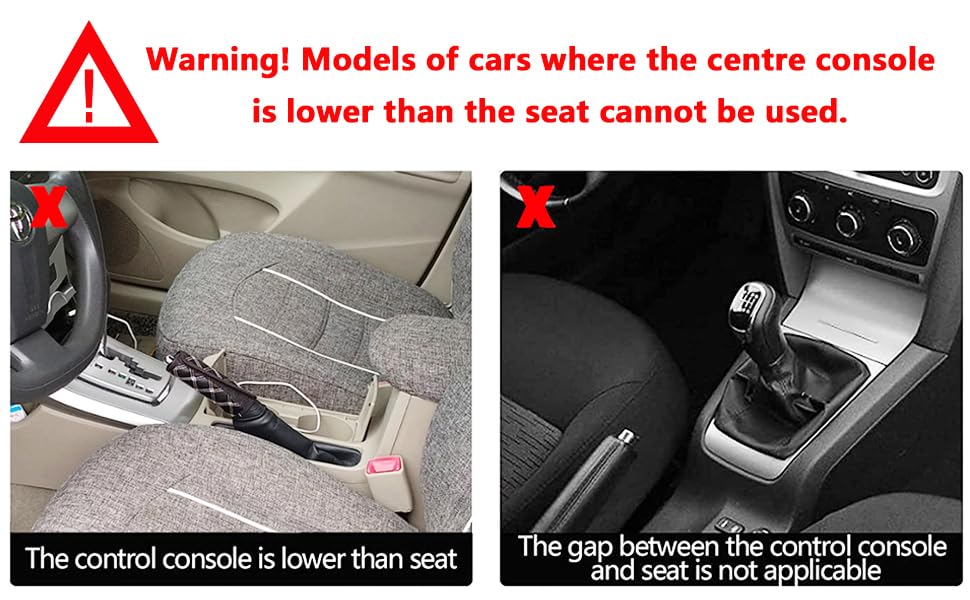 BAILISI Car seat gap filler organizer, 2 Pack multifunctional car seat organizer, car console side storage box can Holders phone