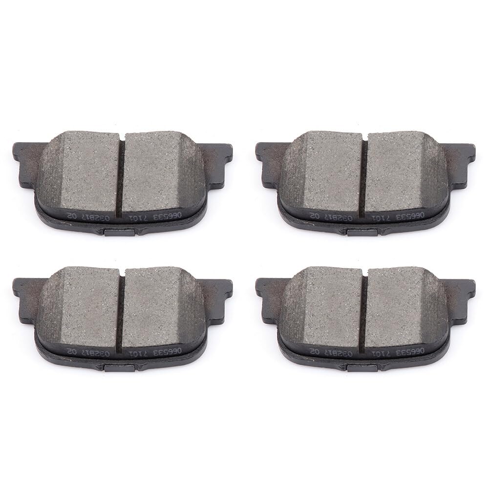 Eccpp D835-7708 4Pcs Rear Ceramic Disc Brake Pad Set Fit For Lexus Es300 2000-2001,For Scion Tc 2010,For Toyota Camry 2000-2001