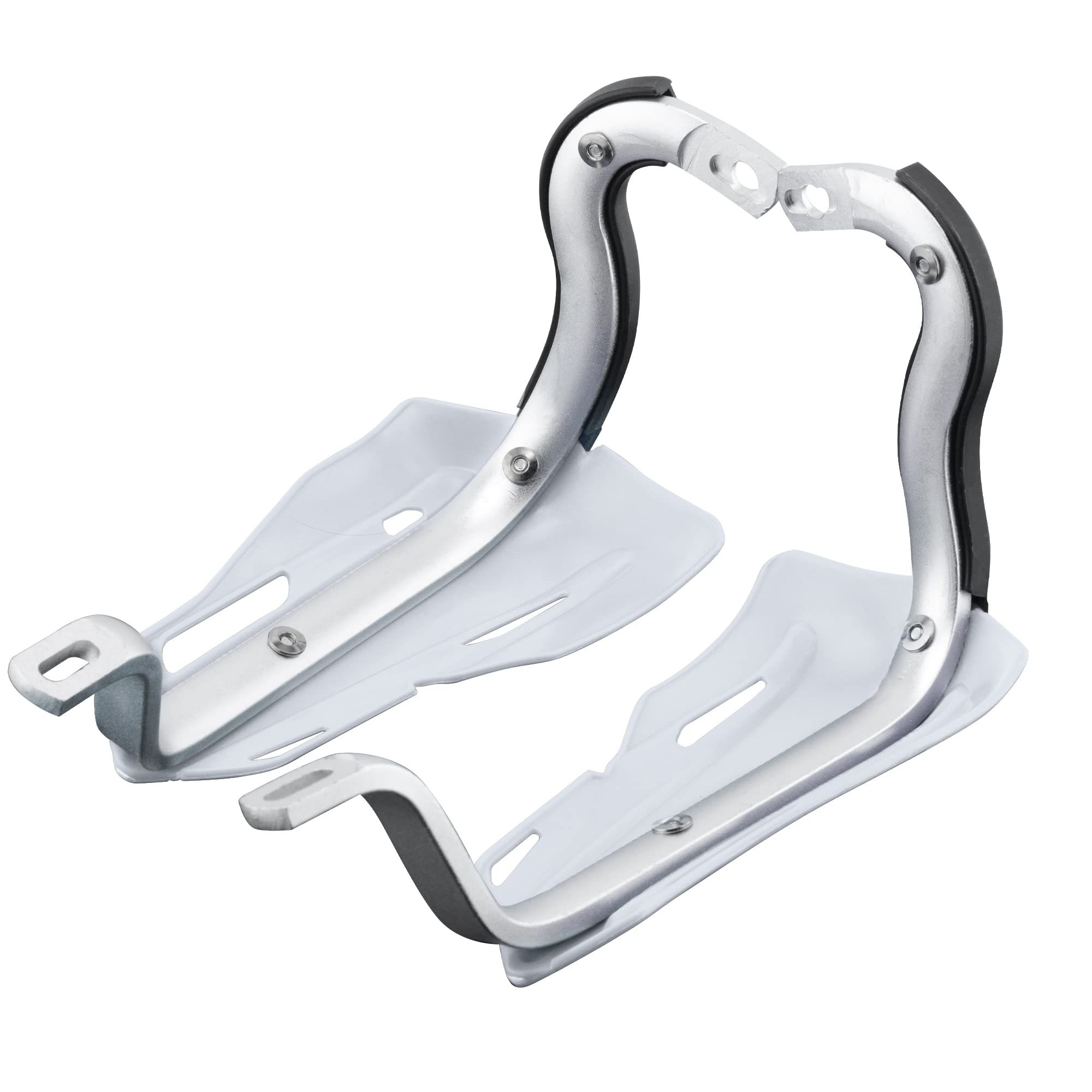 Fewfuss Dirt Bike Hand Guards With Grips - Universal Motorcycle Handguards For Pit Bikes Atv Motocross Enduro White