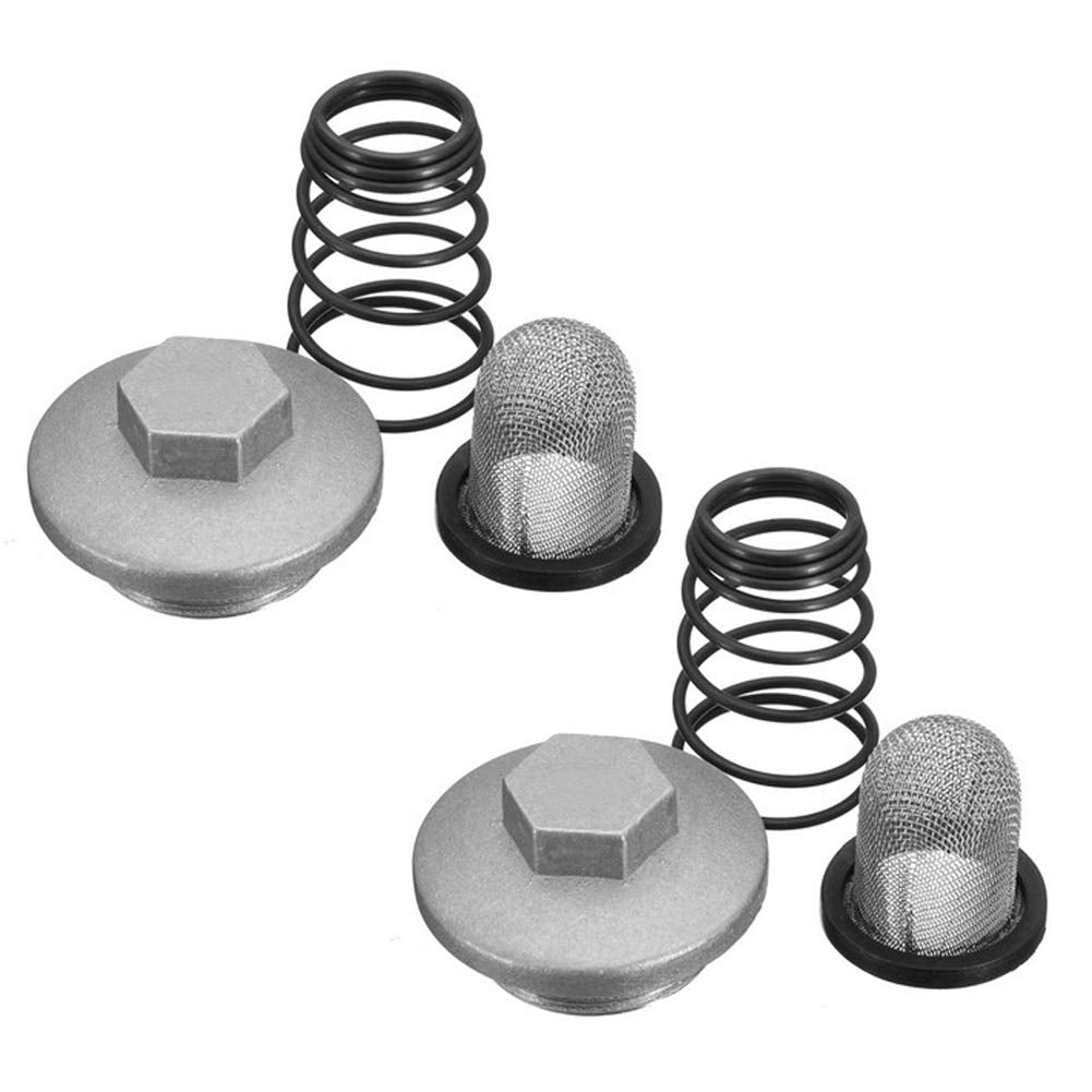 Gy6 50Cc 125Cc 150Cc Oil Drain Plug For Moped Scooter Baotian Benzhou Taotao Qmb139 157Qmj Engine Oil Drain Spring Screws - Pack Of 2