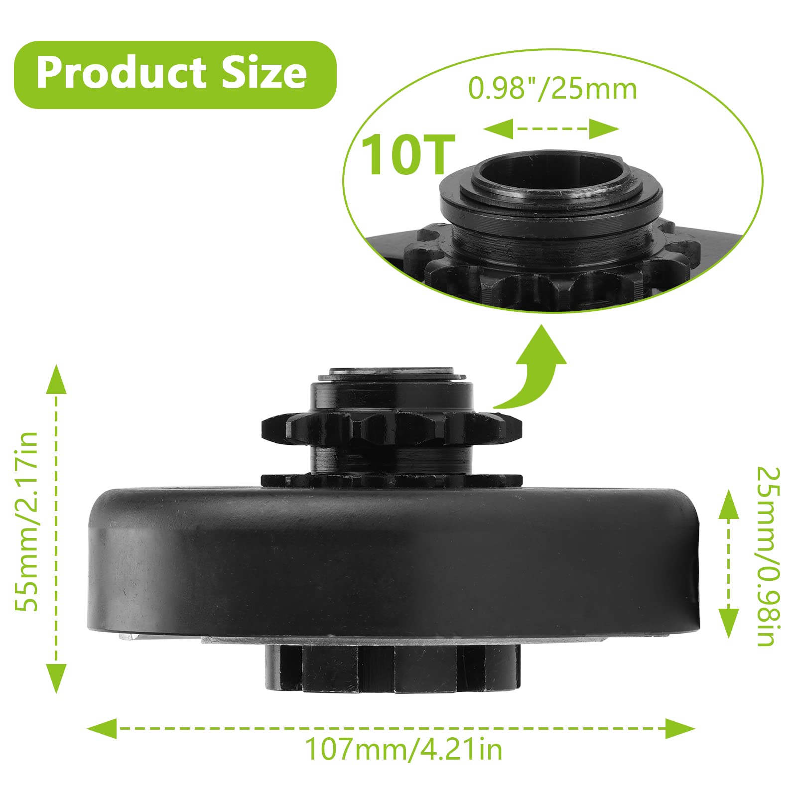 Go Kart Clutch 3/4'' 10T #40 41 420 Chain Centrifugal Clutch Fit Predator 212,Minibike MB165 & MB200 6.5HP Small Engine Fit for