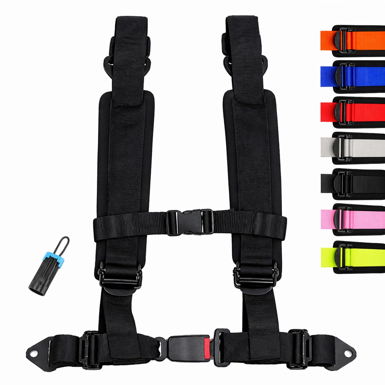 Still Animals 4-Point Harness - 2    Padding with Quick-Release Buckle and Override Clip, Universal Fit