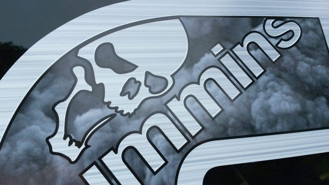 Black Smoke W/Skull Decal Sticker Set - 6 Piece - Made For Cummins Powered Vehicles - Not Made By Cummins