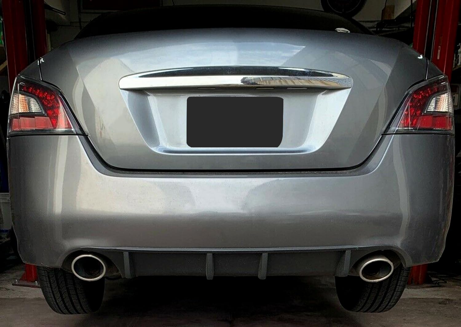 ECOTRIC Rear Bumper Lip Diffuser Compatible with 2009-2015 7th Gen Nissan Maxima Rear Body Kit Bumper Chin Lip Diffuser Spoiler