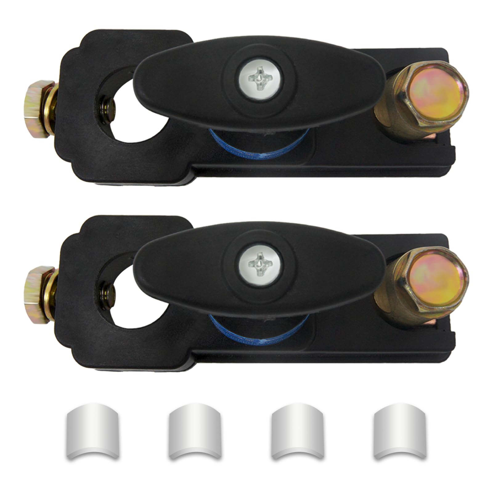 2pcs Car Battery Disconnect Switch 12v 24v Heavy Duty Battery Kill Switch Battery Isolator Power Cut Off Switches Battery Shut O