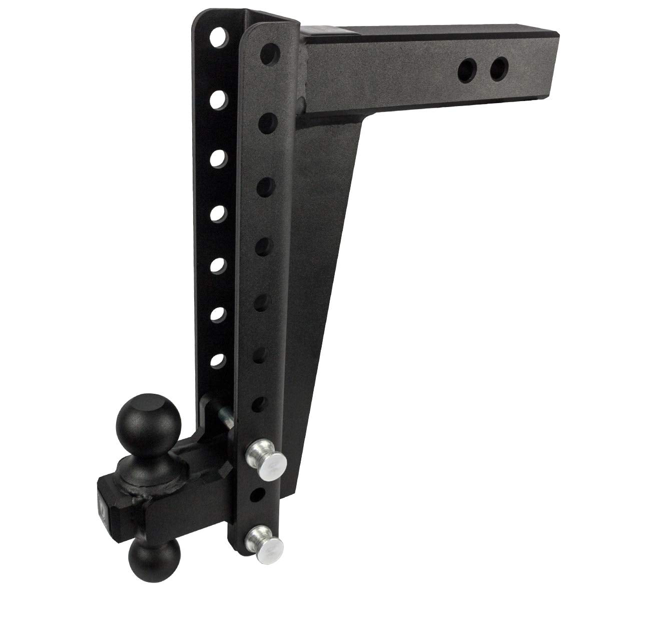 Bulletproof Hitches - 2.5'' Adjustable Heavy Duty Trailer Hitch (22,000 Lb. Rating) - 14'' Drop/Rise Trailer Hitch With 2'' & 2-