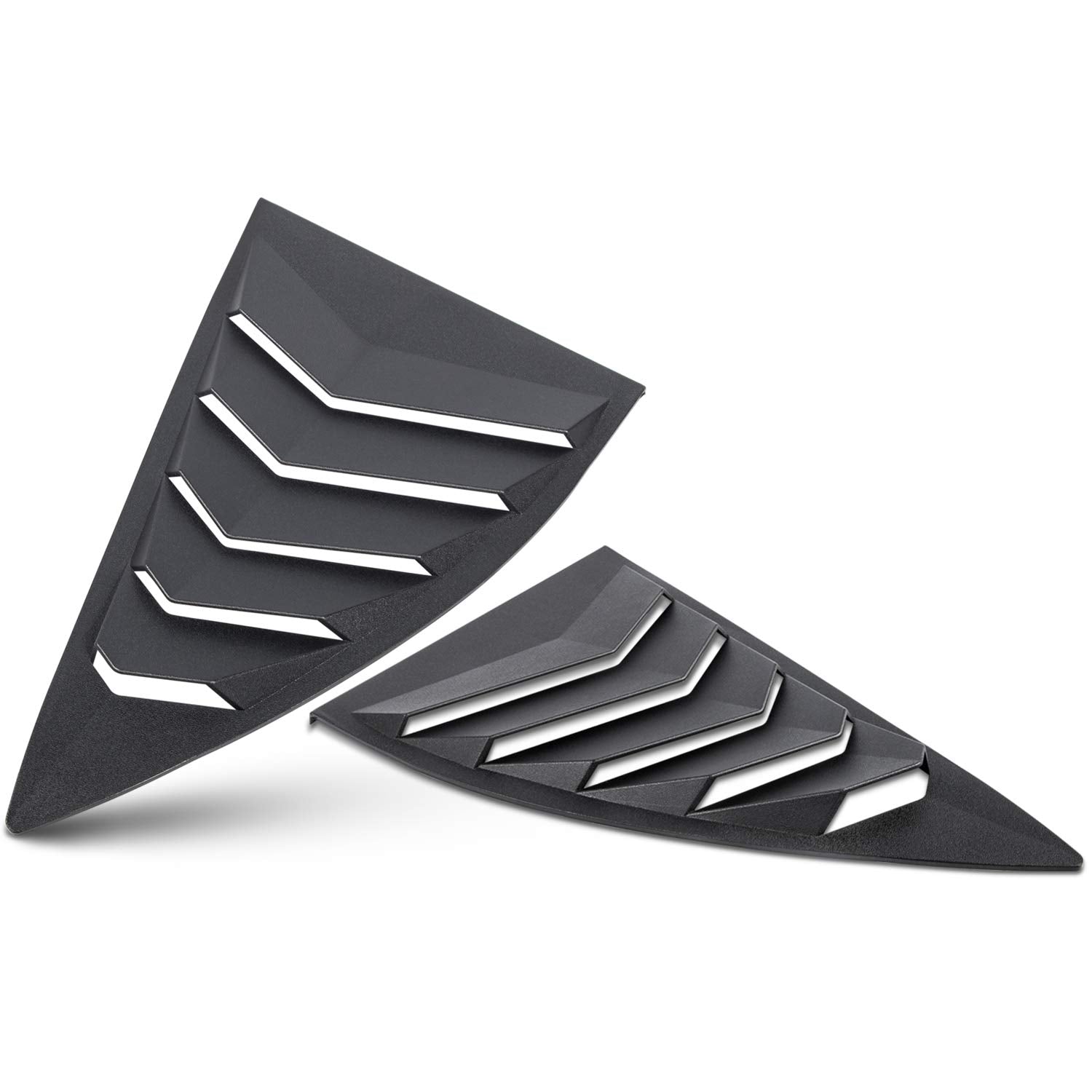Cumart Side Window Louvers Windshield Sun Shade Cover Lambo Style Matte Black Compatible With Chevrolet Chevy Camaro 2010 2011 2