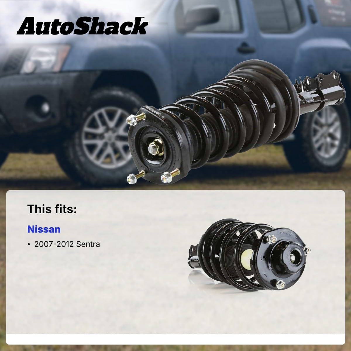 Autoshack Front Complete Struts Coil Springs Assembly Pair Of 2 Driver And Passenger Side Replacement For 2007 2008 2009 2010 2011 2012 Nissan Sentra 2.0L Fwd Cst100401Pr