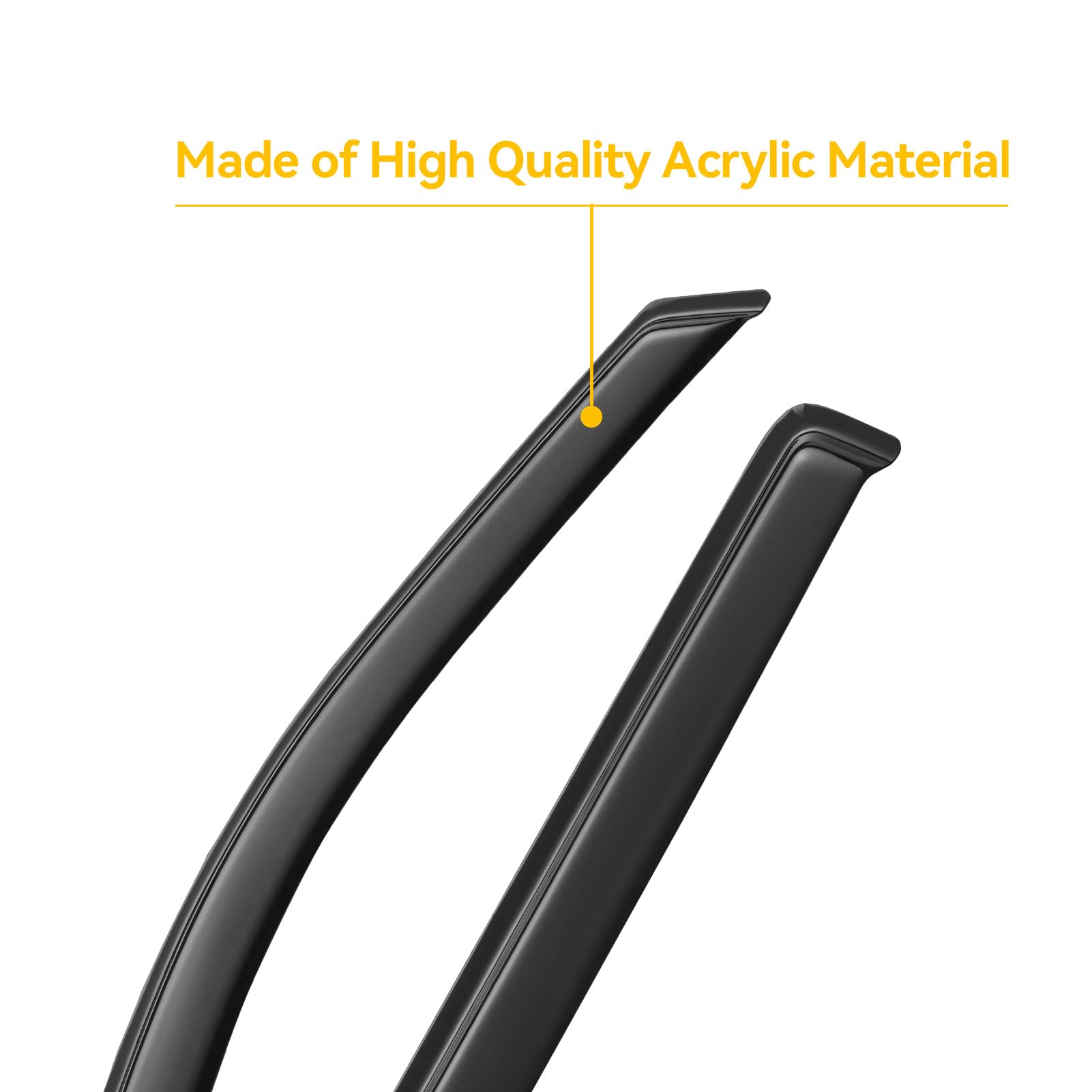 Cxdar Window Visors Rain Guards For 2004 2005 2006 2007 2008 Ford F150 Supercrew, Window Vent Wind Shades Deflectors For 06 07 0