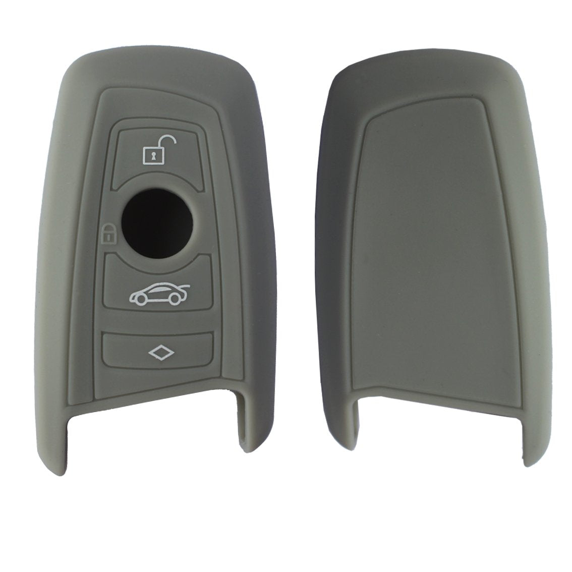 Velsman Compatible With Bmw Trapezoid Style Key Fob Silicone Case Cover Protector Holder And Wrist Strap - 3 Buttons - Please Do