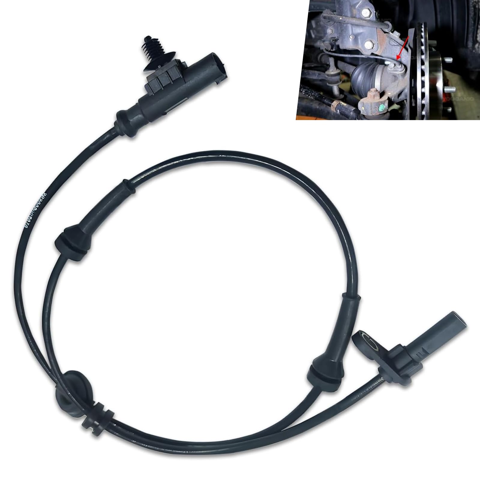 dawfall Pack-1 Automobile Wheel Speed Sensor, Anti-Lock Brake System Rear Left ABS Sensor, Directly Installed Standard Accessori