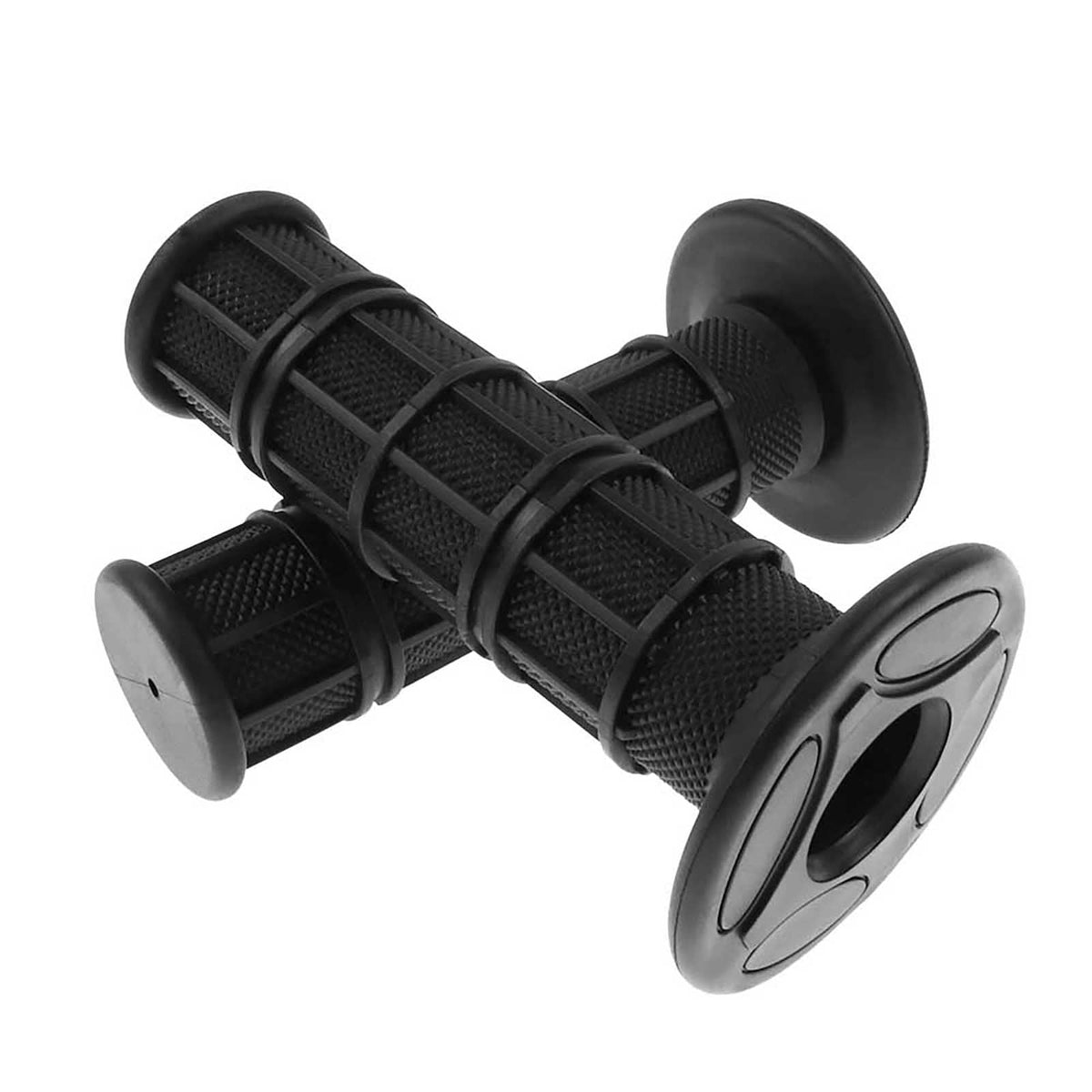 Flypig Universal 7/8' Motorcycle Handlebar Grips Bike Grips Non Slip Rubber Hand Grips For Honda Yamaha Suzuki Kawasaki Klx Crf Yzf Xr Polaris Arctic Cat Off Road Dirt Bike Handle Grips Black