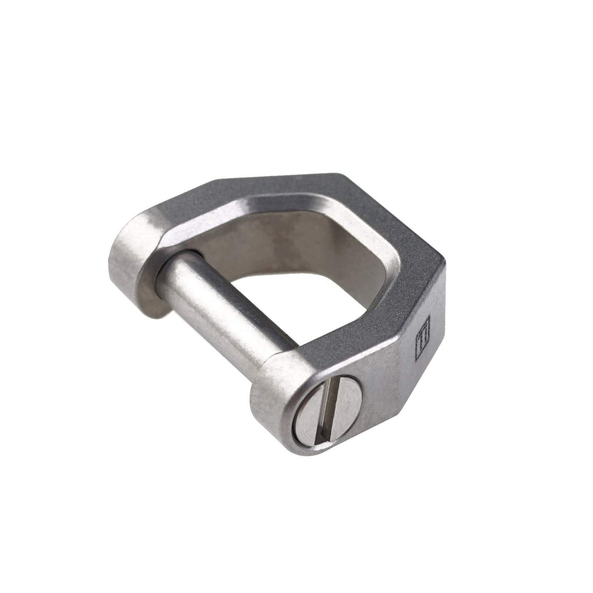 Mecarmy Ch2 Titanium D Shape Key Ring, Utility Keyring With Screw Shackle, Key Ring Car Key Tool For Everyday Carry, Keychain Holder Accessories (Sandblasted Small)