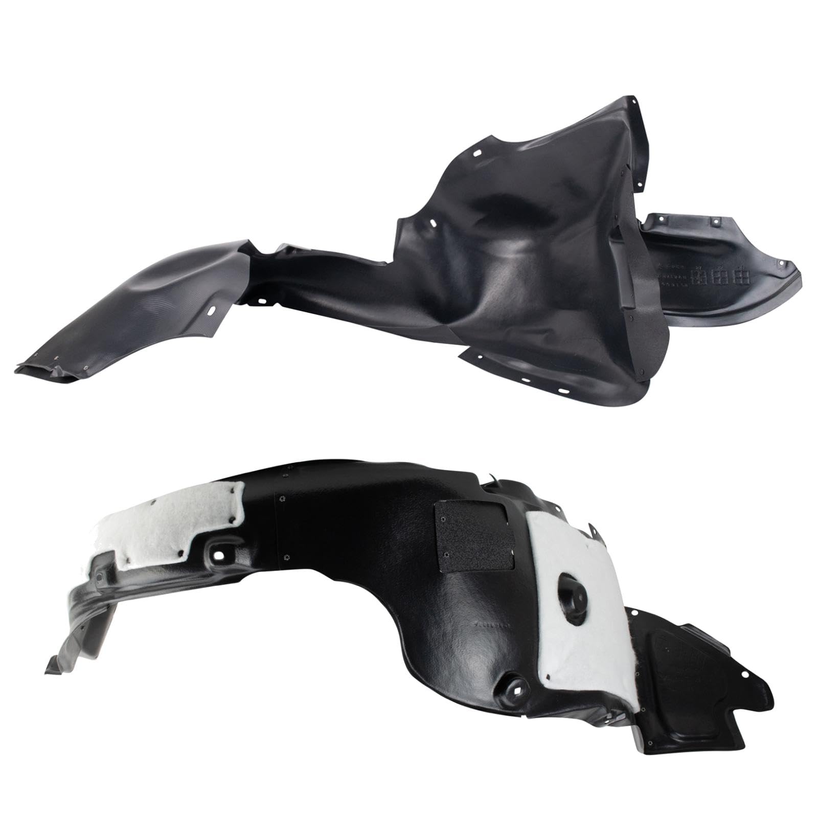 Trq Front Inner Fender Liner Set Compatible With 2012-2014 Volkswagen Jetta Vw1248120 Vw1249122