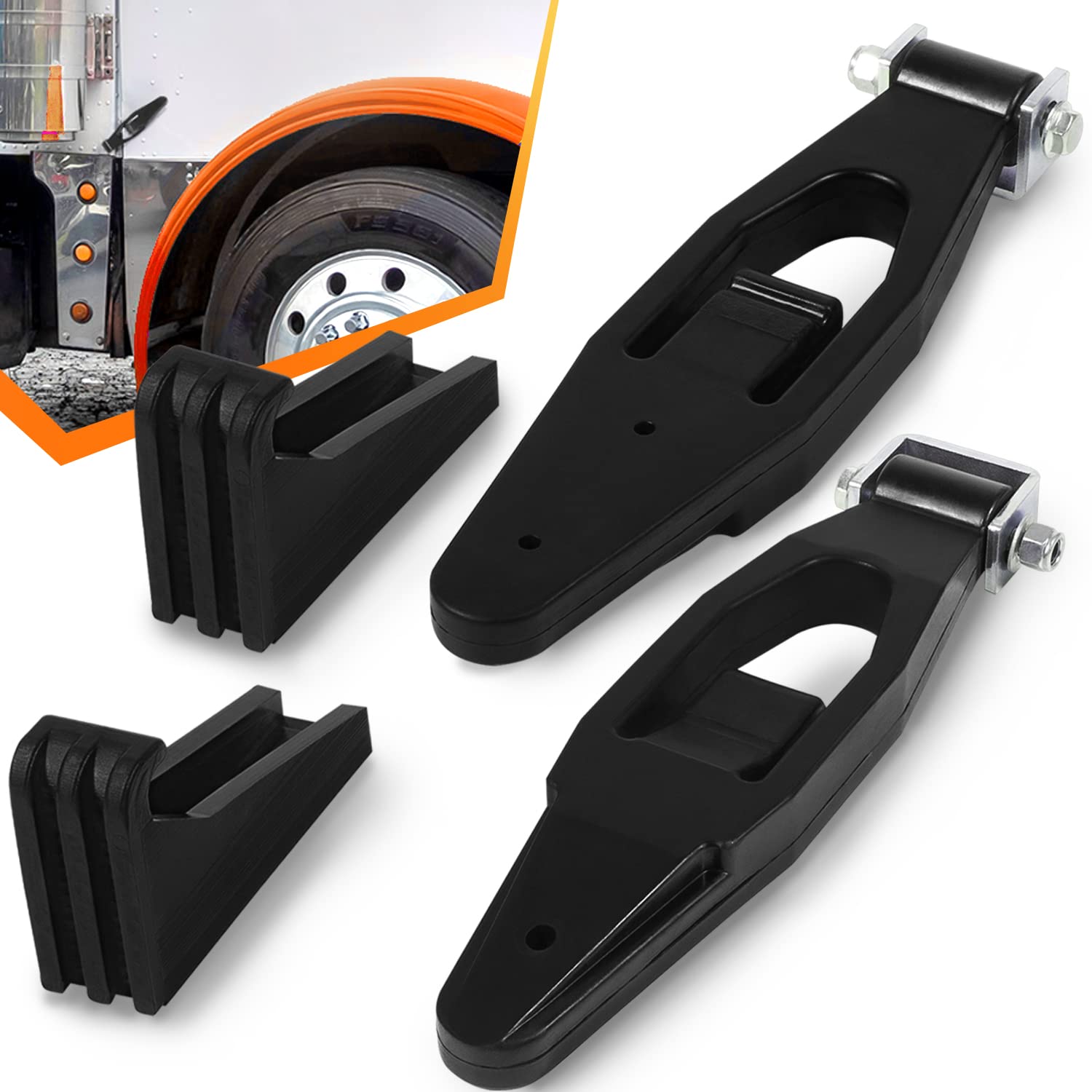 2 Pack for Peterbilt Kenworth Hood Latch Base for Peterbilt 379 378 377 357 389 367 388 389 & Kenworth T300 T600 T800 W900 Peter