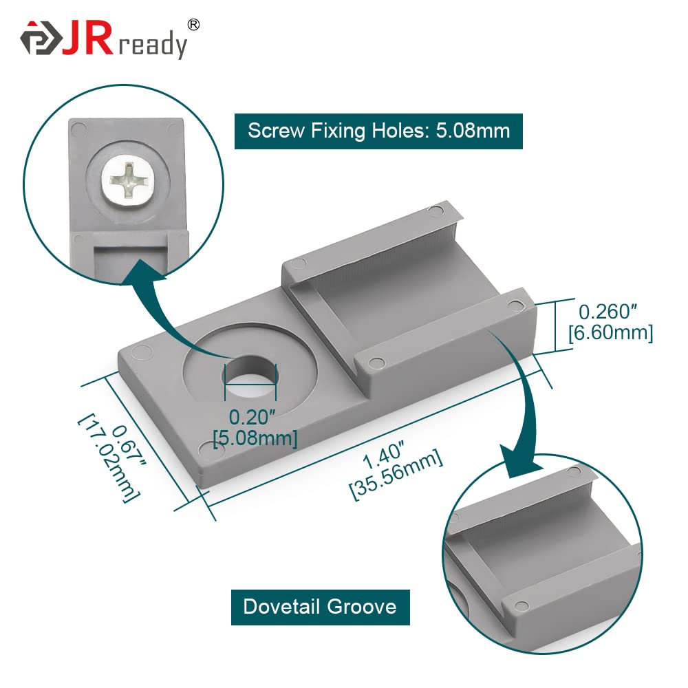 JRready ST6354 Deutsch Circular Connectors Accessories Kit,20 pcs Mounting Clips for Deutsch DTM, DTP, DT DTHD Series Size 2/3/4