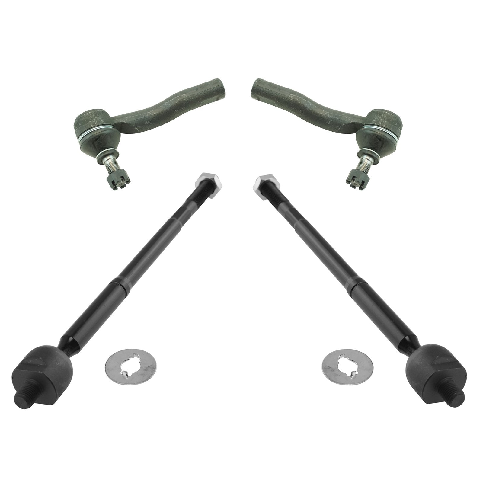 Trq Front Tie Rod Set Compatible With 2000-2005 Toyota Celica