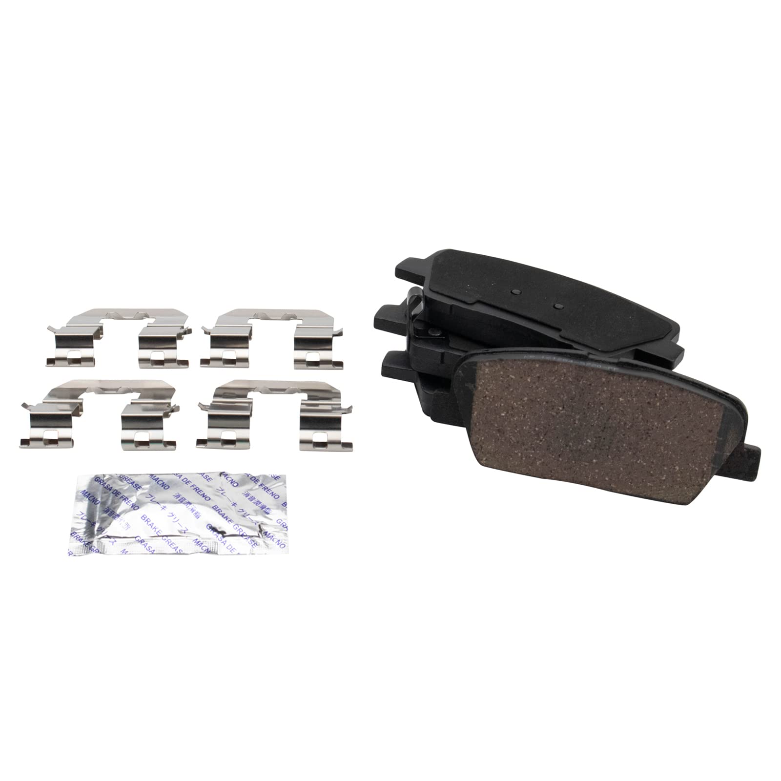 Trq Rear Brake Pad & Rotor Kit Brake Pads Brake Rotor Ceramic Compatible With 2009 Kia Borrego