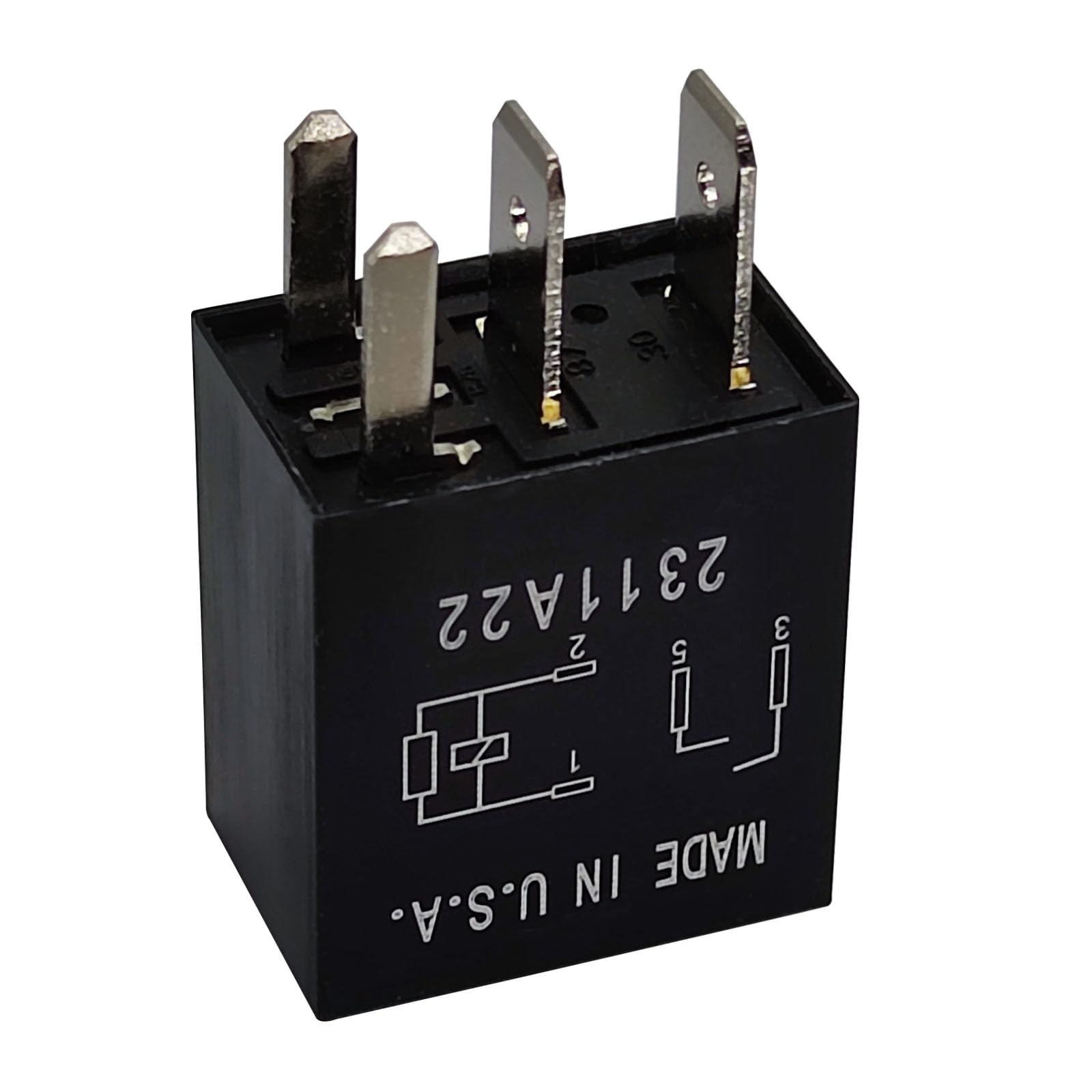 Relay 8T2T-14B192-AB (Set of 2), 12VDC 4 Pins Plug-in Automotive Relay - Reliable OEM Replacement, Compatible for Select Ford Ve