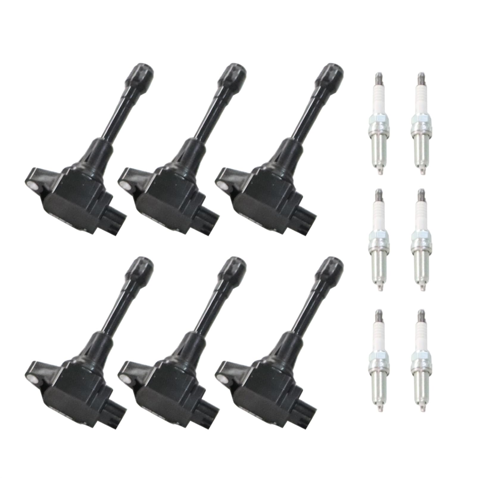 Yunnergo UF550 C1670 6 x Ignition Coil + 6 x Spark Plug Compatible with Maxima 2009-2019 Q50 2014-2018