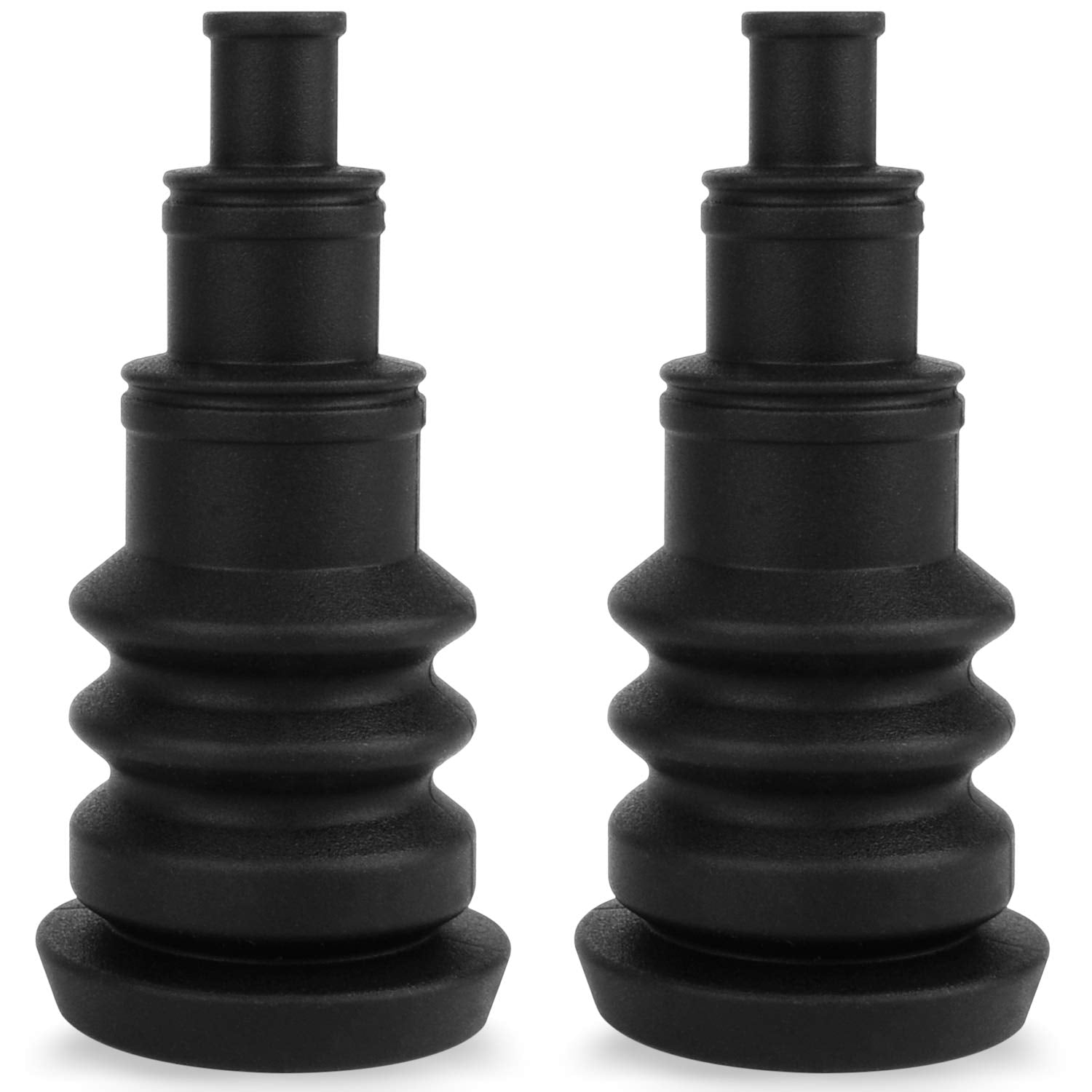 Mission Automotive Universal Firewall Boot Pack of 2, For Wire Bundles 3/8'' to 1'', Quick & Easy Grommet for Running Cable Thro