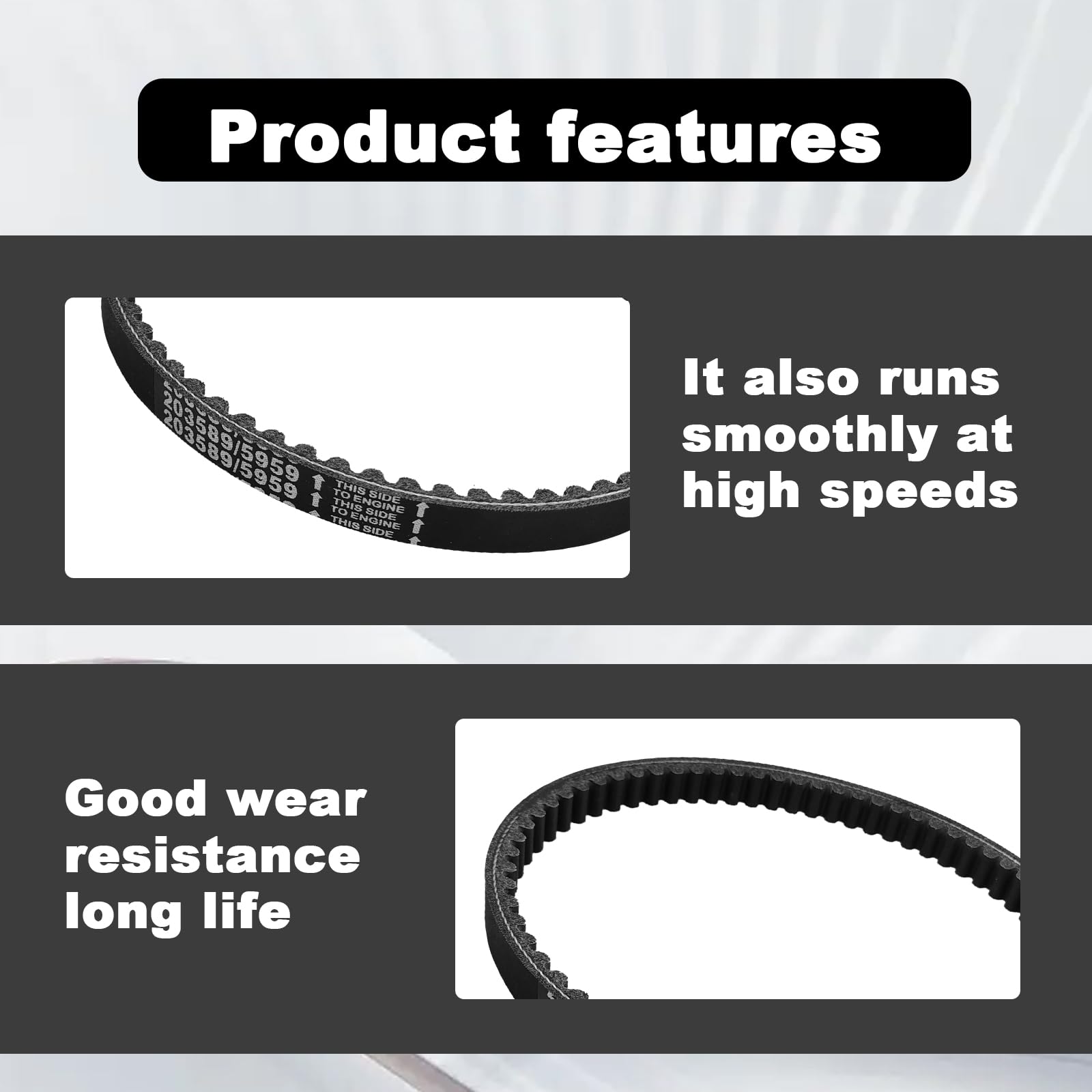 30 Series Go Kart Drive Belt Kt196 Drive Belt Replacement For Manco 5959 Comet 203589 Murray 12-8487 Belt