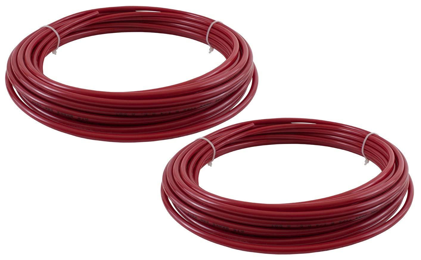 Mytee Products (2 Pack) 3/8'' OD x 100' Red SAE J844 Nylon Air Brake Tubing DOT Approved | Pneumatic Nylon Air Line Hose for Air