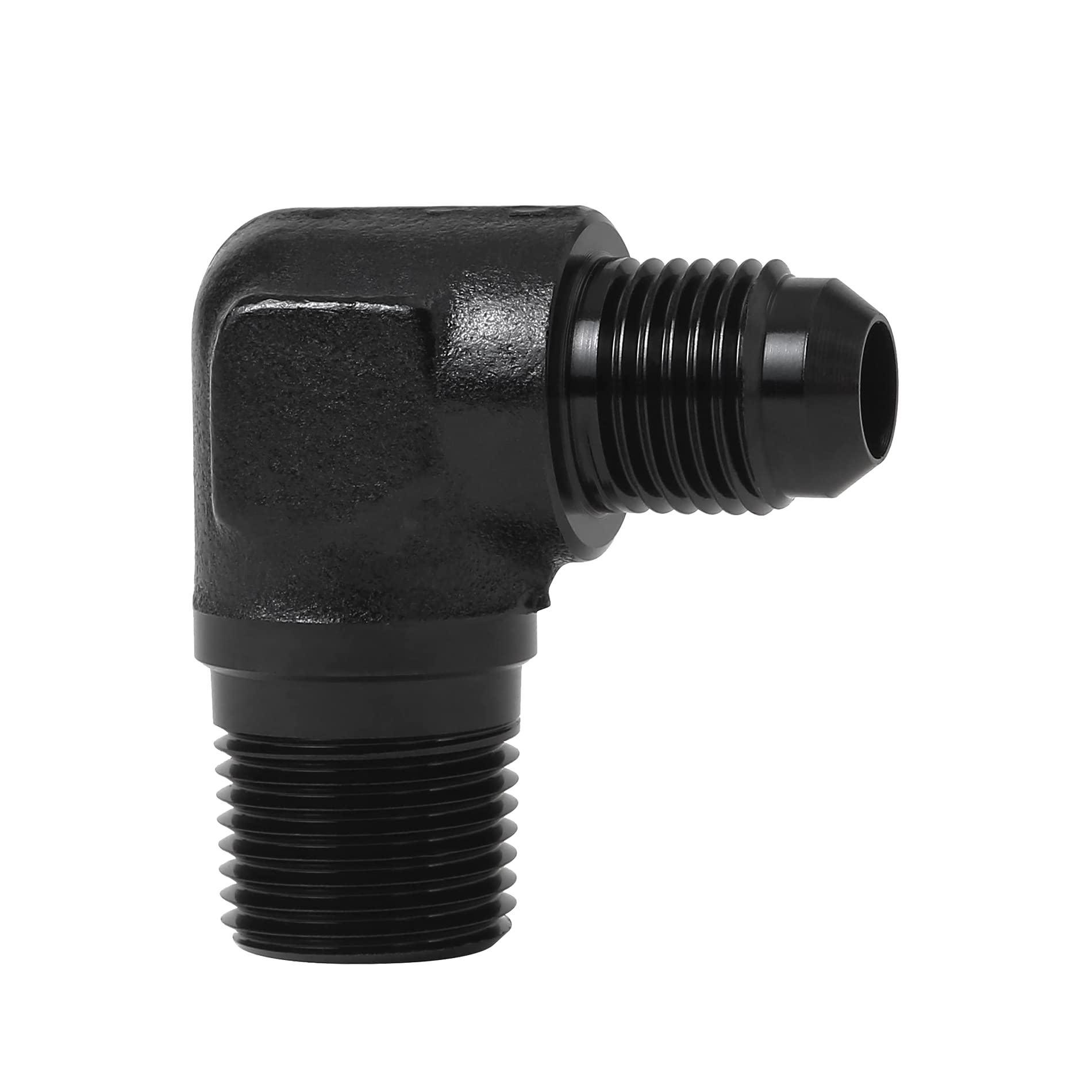 Evil Energy 6An To 3/8'' Npt Male 90 Degree Fitting Adapter Aluminum
