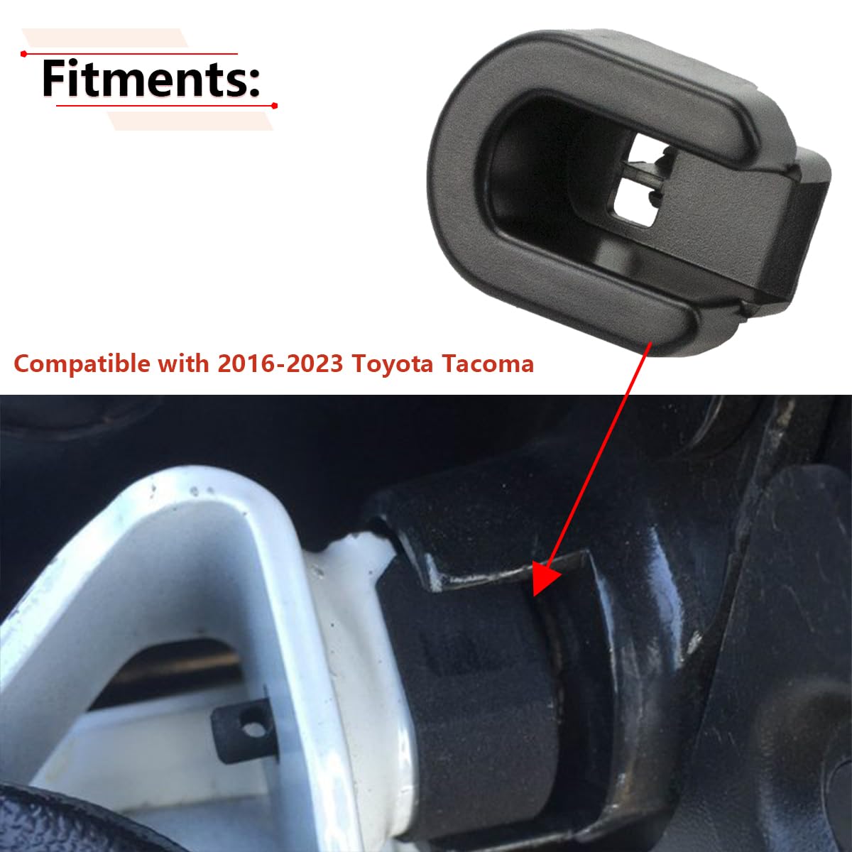 Rlb-Hilon 2Pcs Tailgate Bushing Compatible With Toyota Tacoma 2017 2018 2019 2020 2021 2022 2023 Year, For Rear Tailgate Hinge B