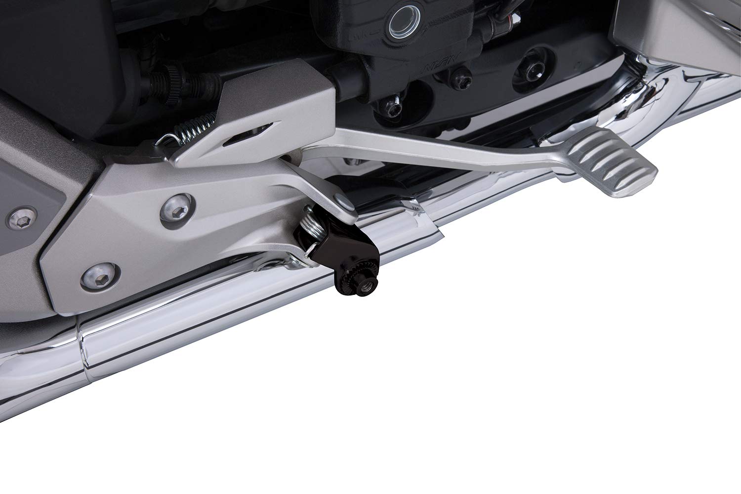 Goldstrike Driver Footrest Adapters (Pair) (Black) For Gold Wing