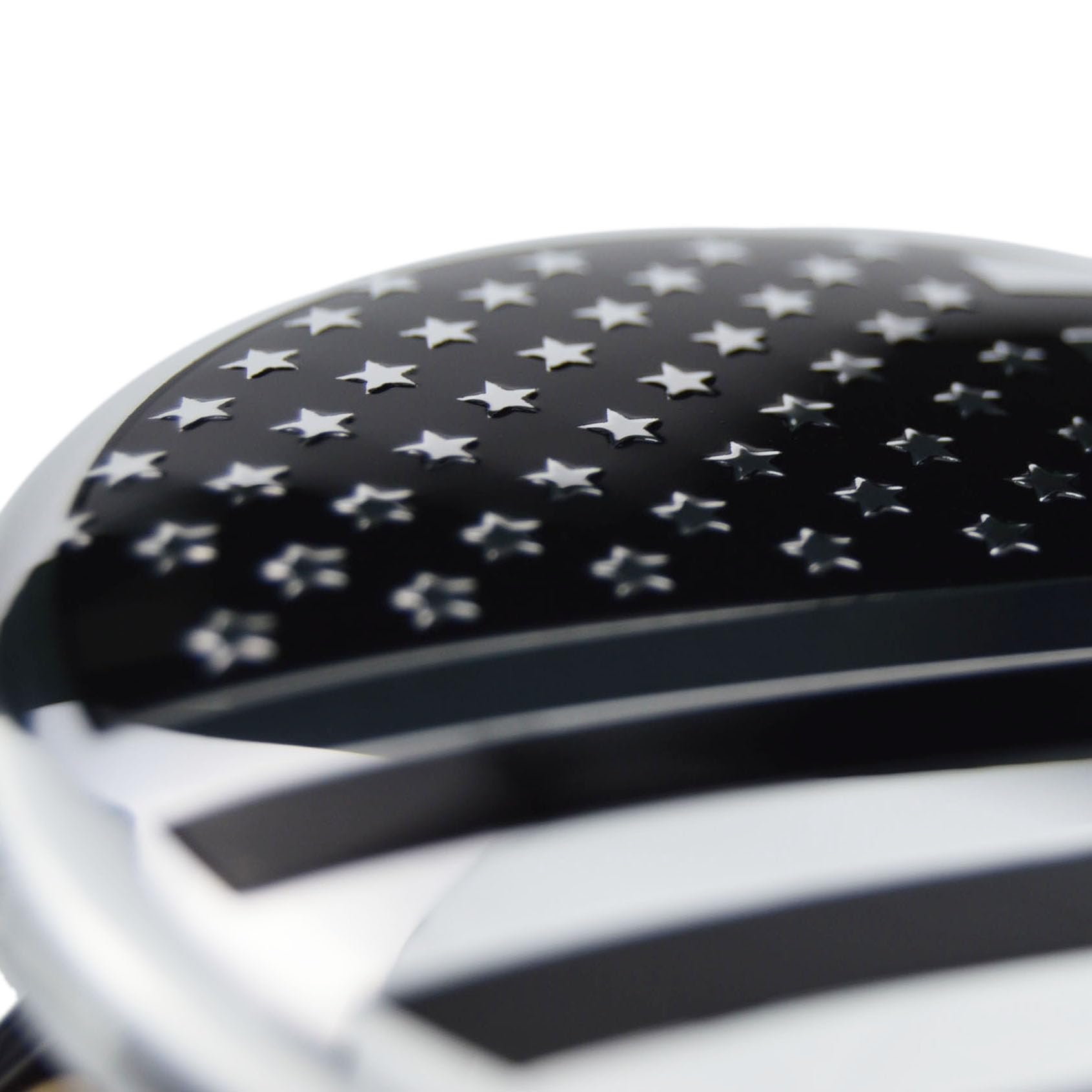 (Set of 4) for Chevrolet 3 1/4 inches=83mm Black American USA Flag Wheel Center Caps Covers HubCap fit Most 18&20&22 Rims