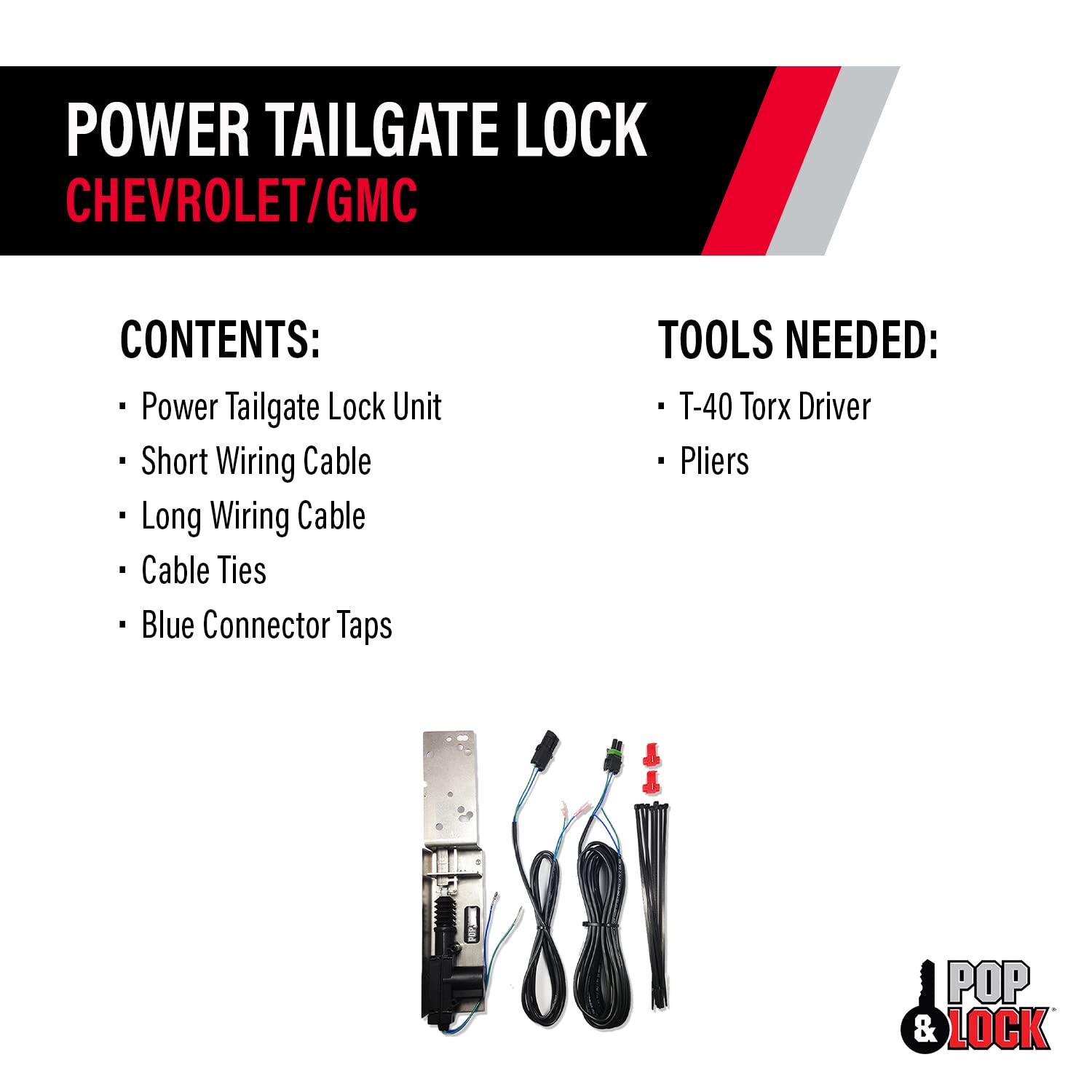 Pop & Lock Pl8110 Power Tailgate Lock For Chevy/Gmc