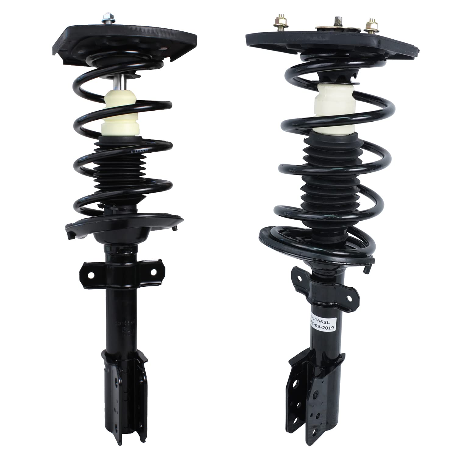 Detroit Axle - Rear 2Pc Struts For 97-03 Pontiac Grand Prix, 97-05 Buick Century 97-04 Regal, 2 Struts & Coil Spring Assembly 19