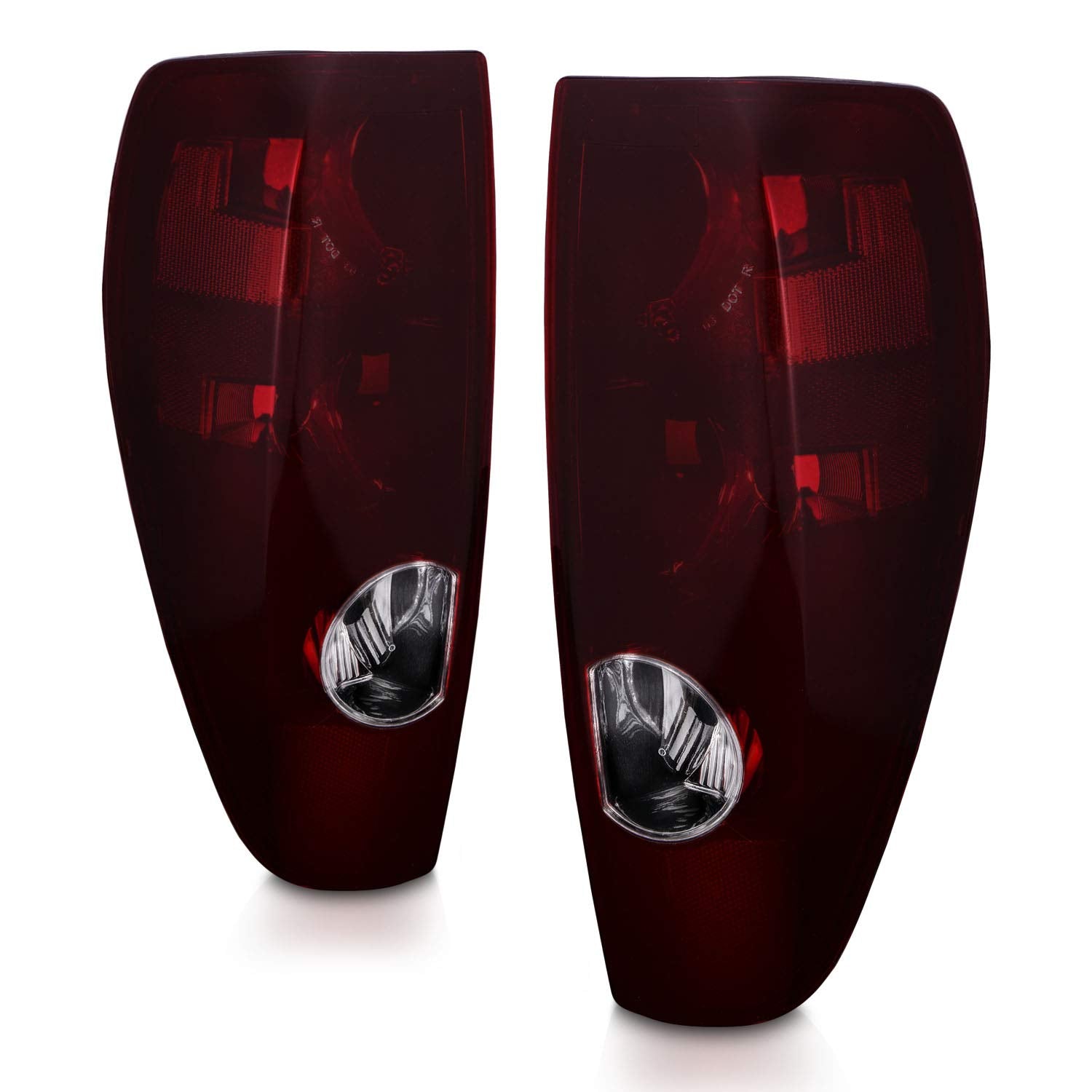 Amerilite Midnight Red Replacement Brake Tail Lights Set For 04-12 Chevy Colorado/Gmc Canyon - Passenger And Driver Side