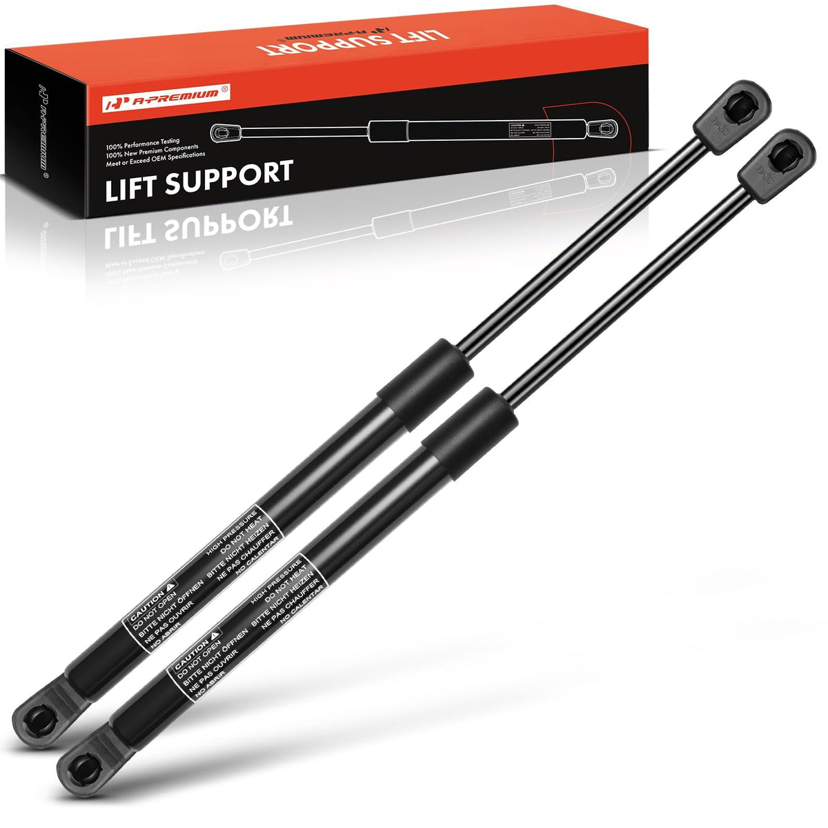 A-Premium Rear Window Glass Lift Supports Shock Struts Compatible With Chevrolet, Gmc & Oldsmobile Models - Blazer 1995-2005, Ji
