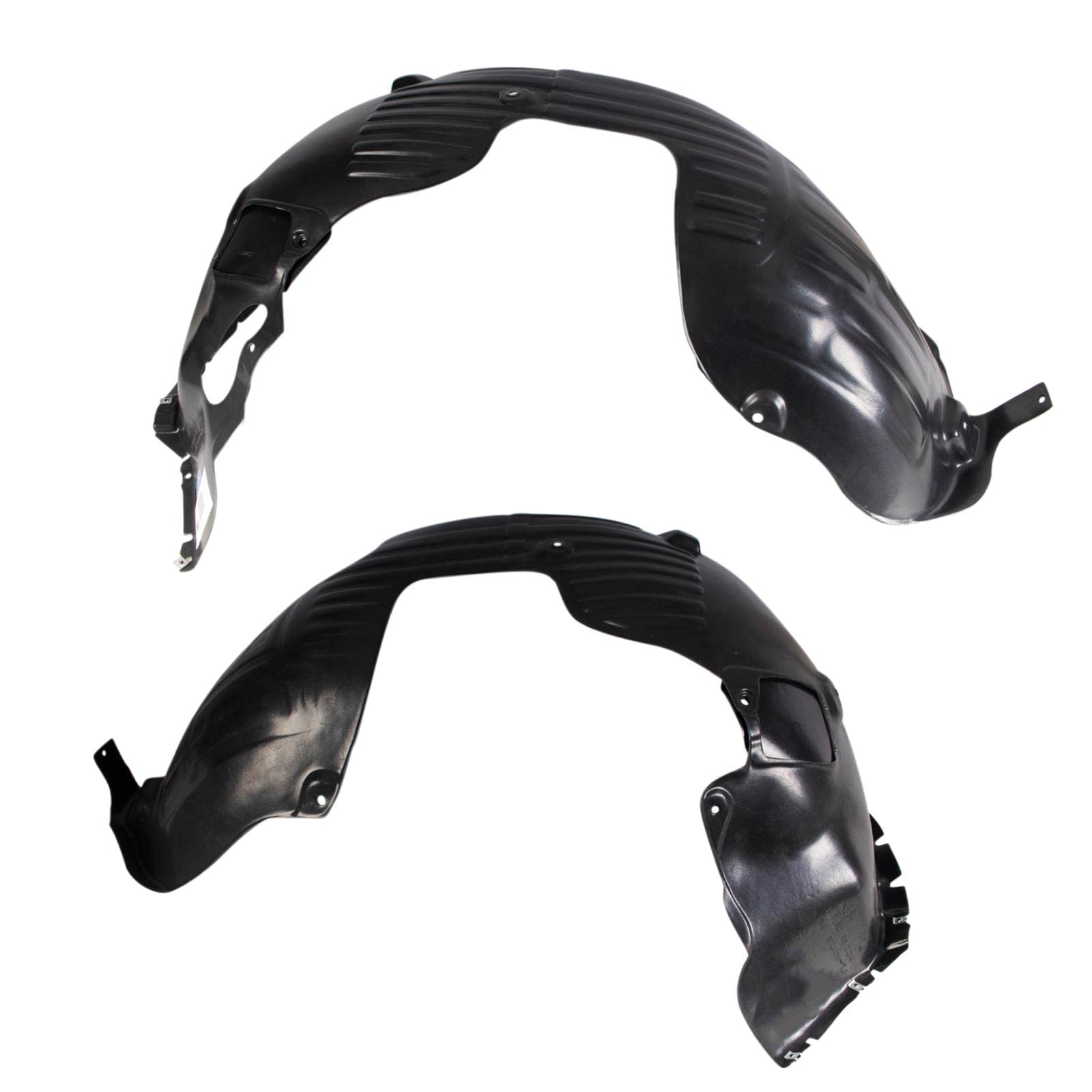 Trq Front Inner Fender Liner Set Compatible With 2016-2017 Hyundai Sonata Hy1248181 Hy1249181