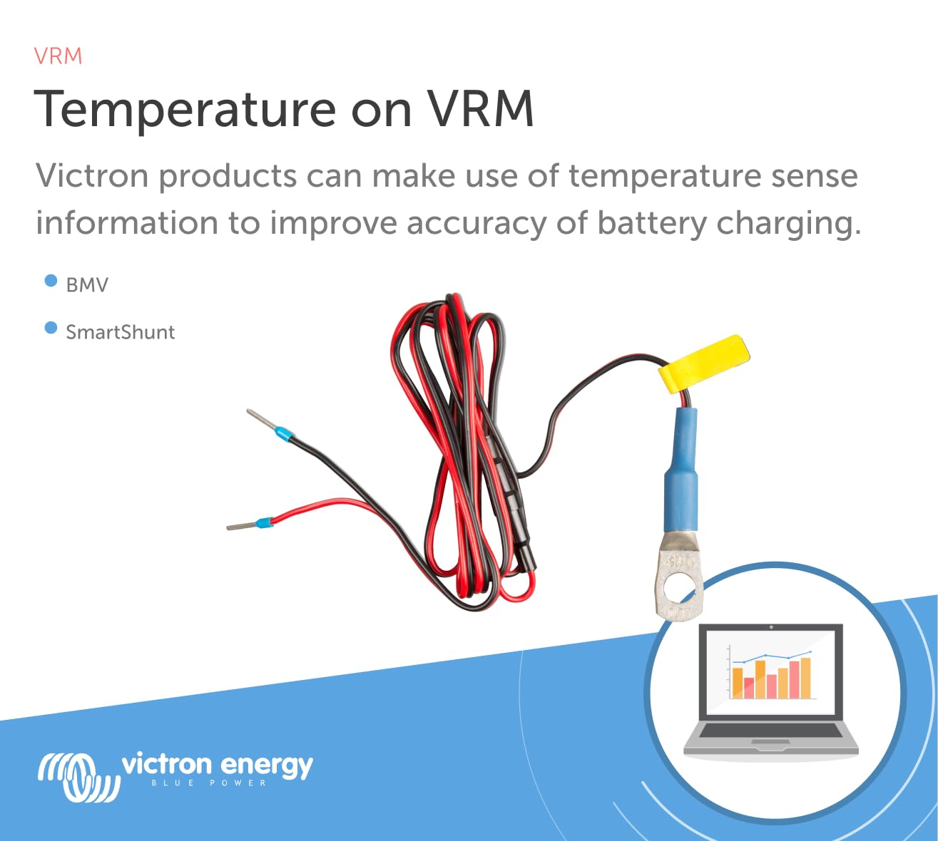 Victron Energy Temperature Sensor For Victron Energy Bmv-702/712