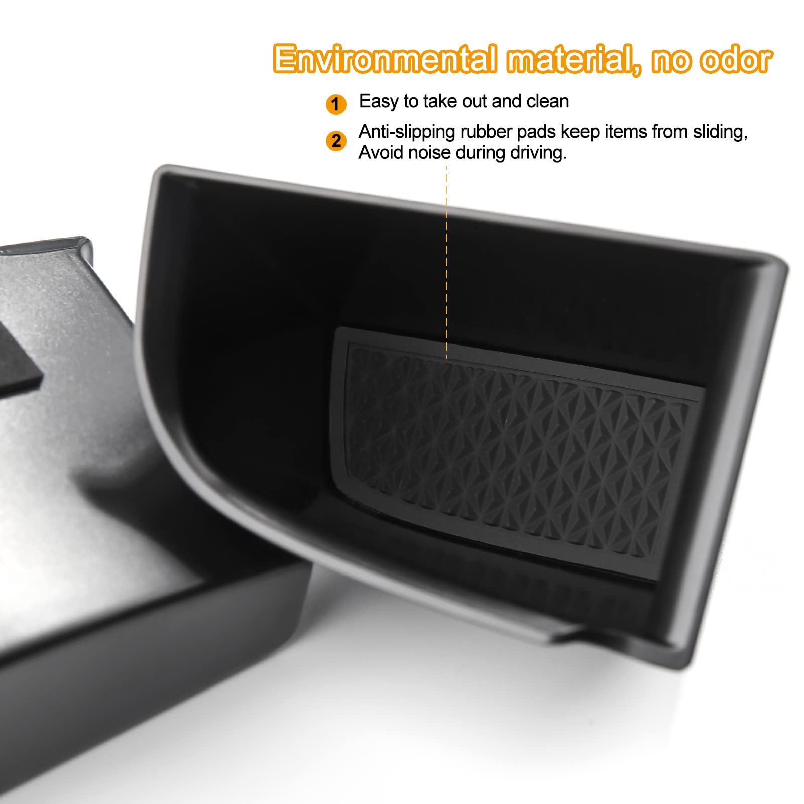 Anfokas 4Pcs Compatible With Mazda 3 Cx-30 2025 2024 2023 2022 2021 2020 Accessories Car Door Grab Handle Pocket Armrest Box Armrest Cover Storage Organizer Tray