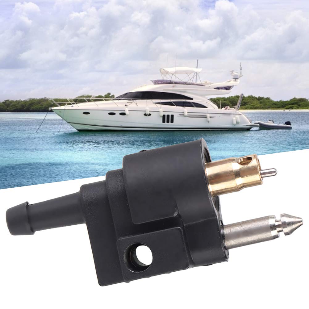 Acouto Male Fuel Connector 1/4 Inch Fuel Male Connector Pipe Joint Fit For Outboard Motor