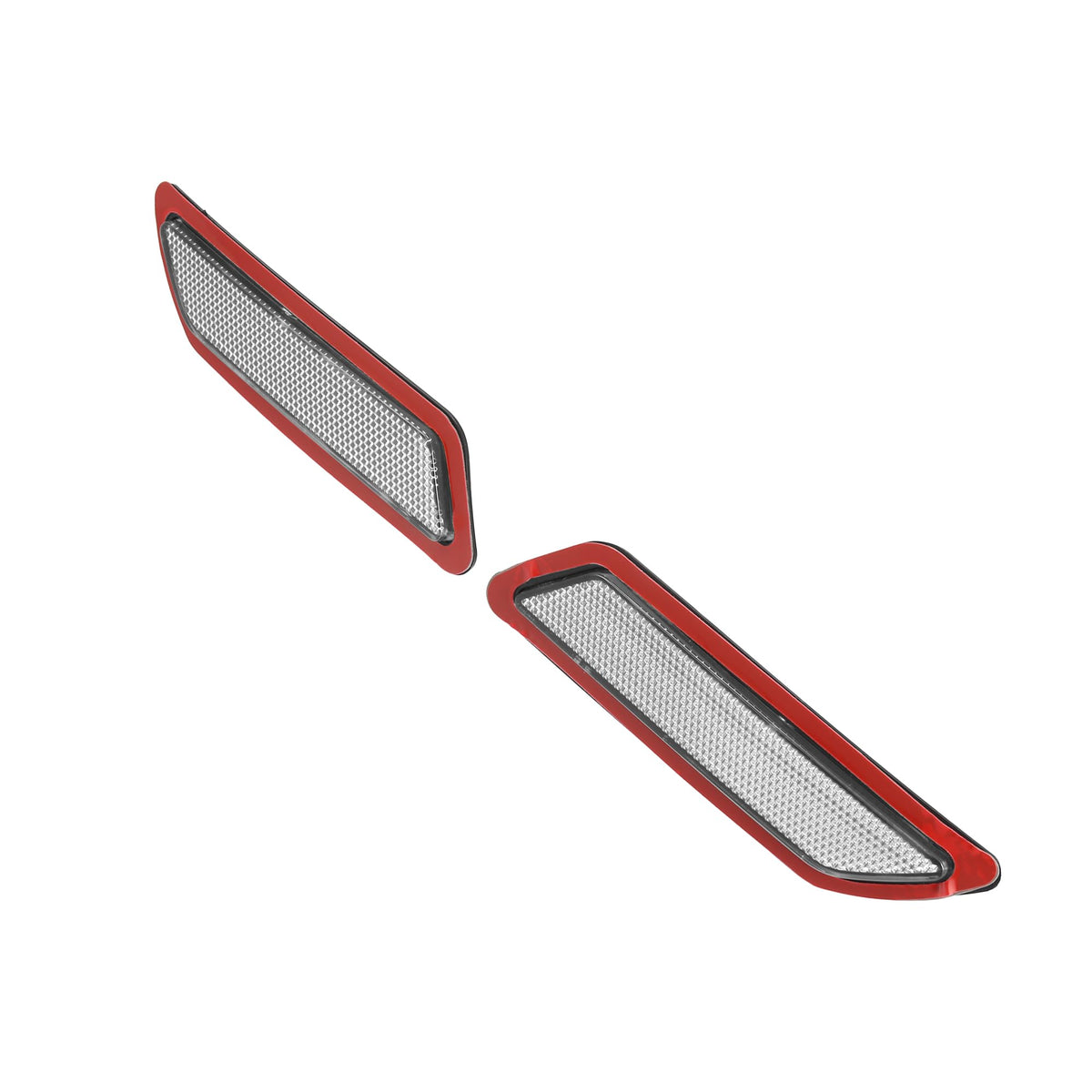 A ABSOPRO Bumper Reflector Side Marker 63147274521 63147274522 Front Reflector Panel for BMW 335i 2013-2015 2012-2015 Plastic (S