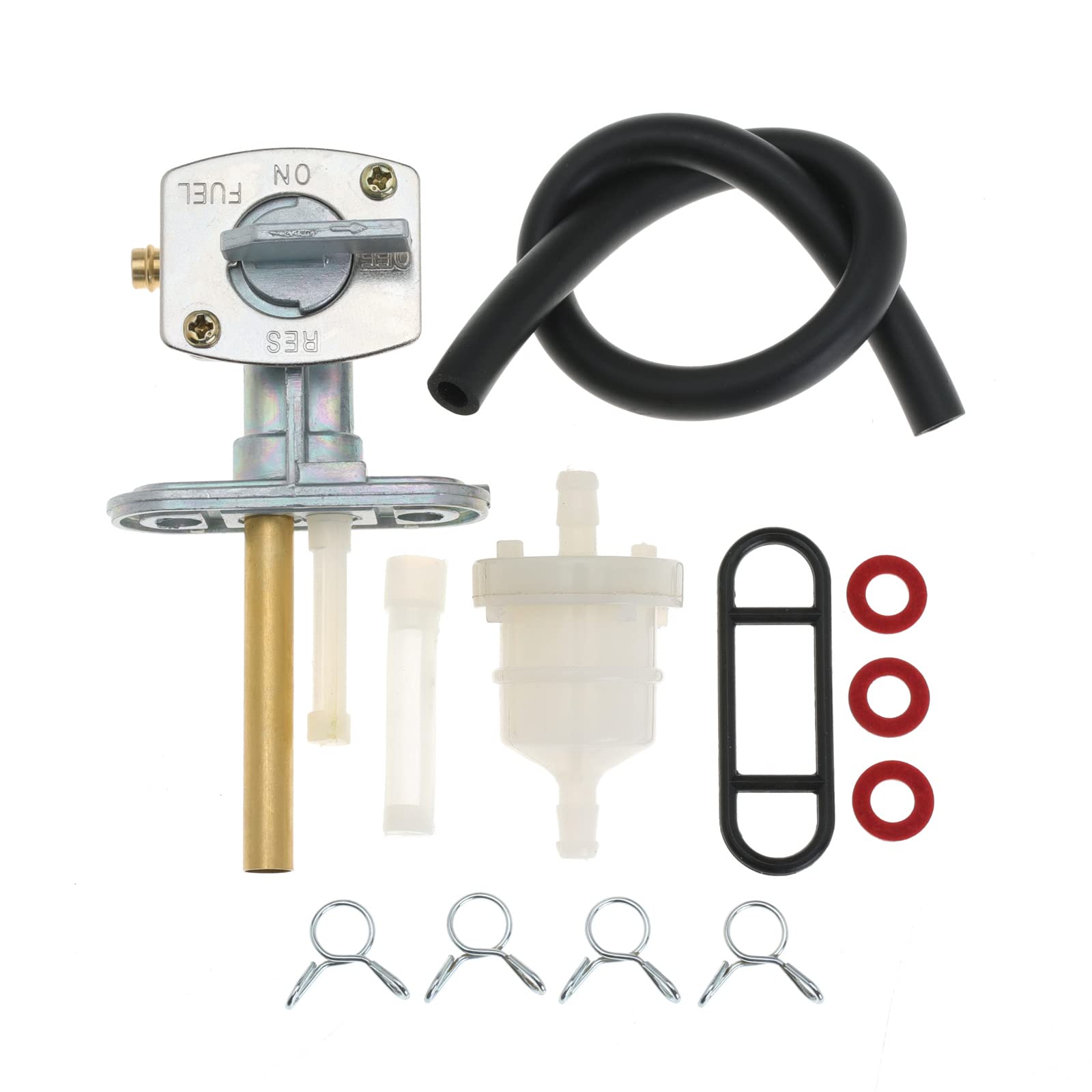 Fuel Tank Switch Vavle Petcock For Yamaha Ttr90 Ttr125 Ttr225 Ttr230 Ttr250 Yfb250 Yfm200 Yfm225 Yfm250 Yfm350 Yfm400 Yfm600 Bear Tracker 250 Bruin 250 350 Big Bear 250 350 400 For Kawasaki Klf300