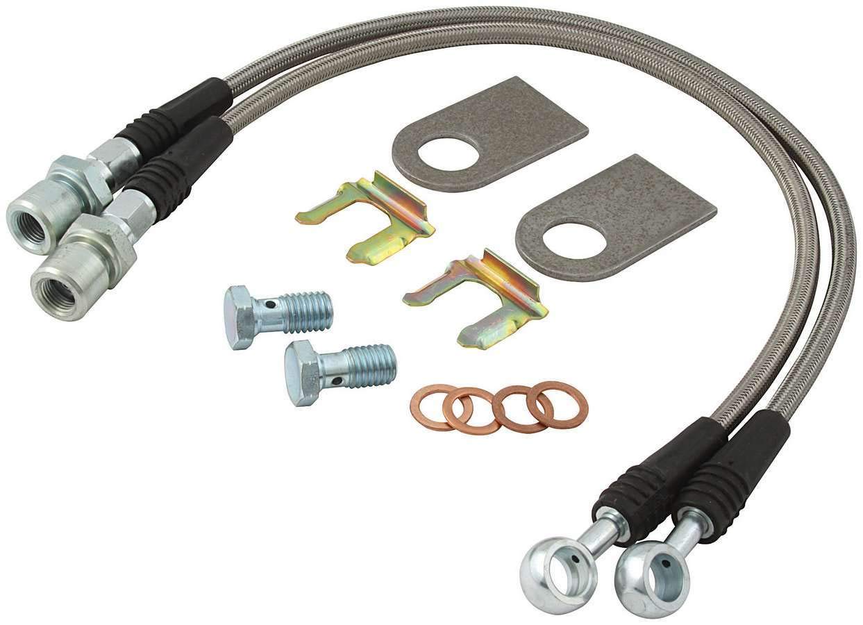 Allstar Performance ALL42032 Stainless Steel Brake Hose Kit for GM Metric Brake Vehicles