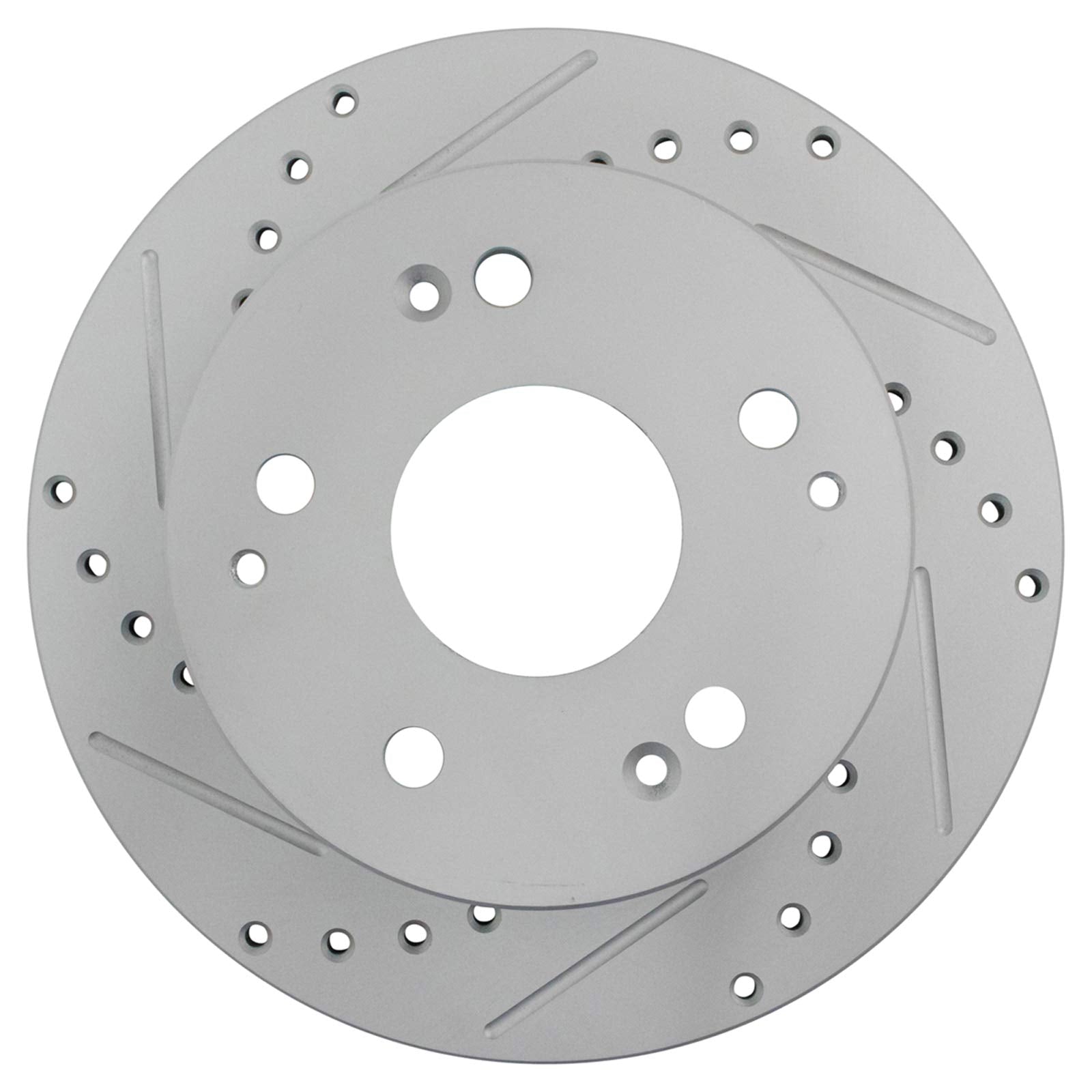 Trq Rear Performance Brake Rotors Set Premium G-Coated Cross Drilled & Slotted Compatible With 1997-2001 Acura Integra 2002-2006