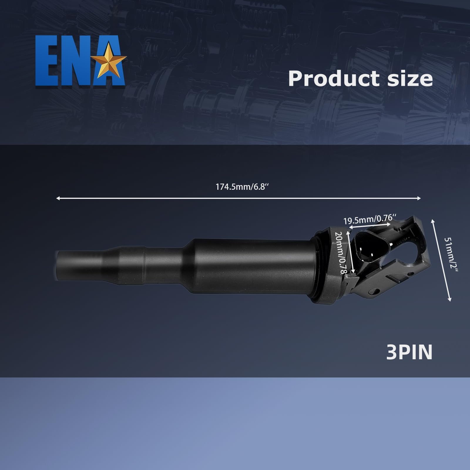 ENA Set of 6 Ignition Coil Pack Compatible with BMW 128i 135i 335i 325i 328i 330i E60 M5 525xi 528i N54 X3 X5 X6 Z4 2001-2016 Re