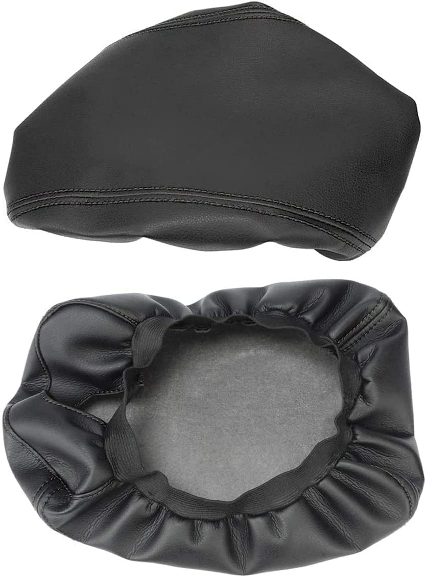 Auprite Center Console Cover For Mazda Cx5 2018-2023 2024, Auto Center Console Cover Pad Pu Leather Car Armrest Seat Box Cover Protector For Mazda Cx5 Accessories (Black With Black Stitches)